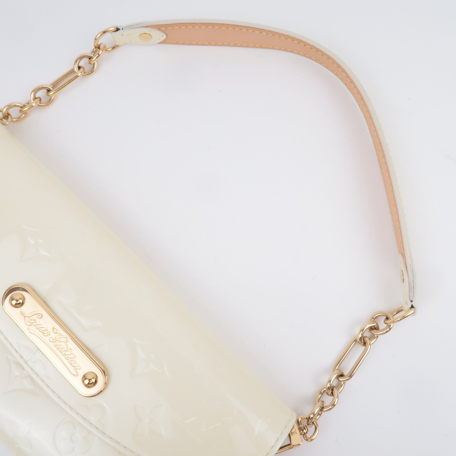 Louis Vuitton Monogram Vernis Sunset Boulevard Shoulder Bag Perle M93541