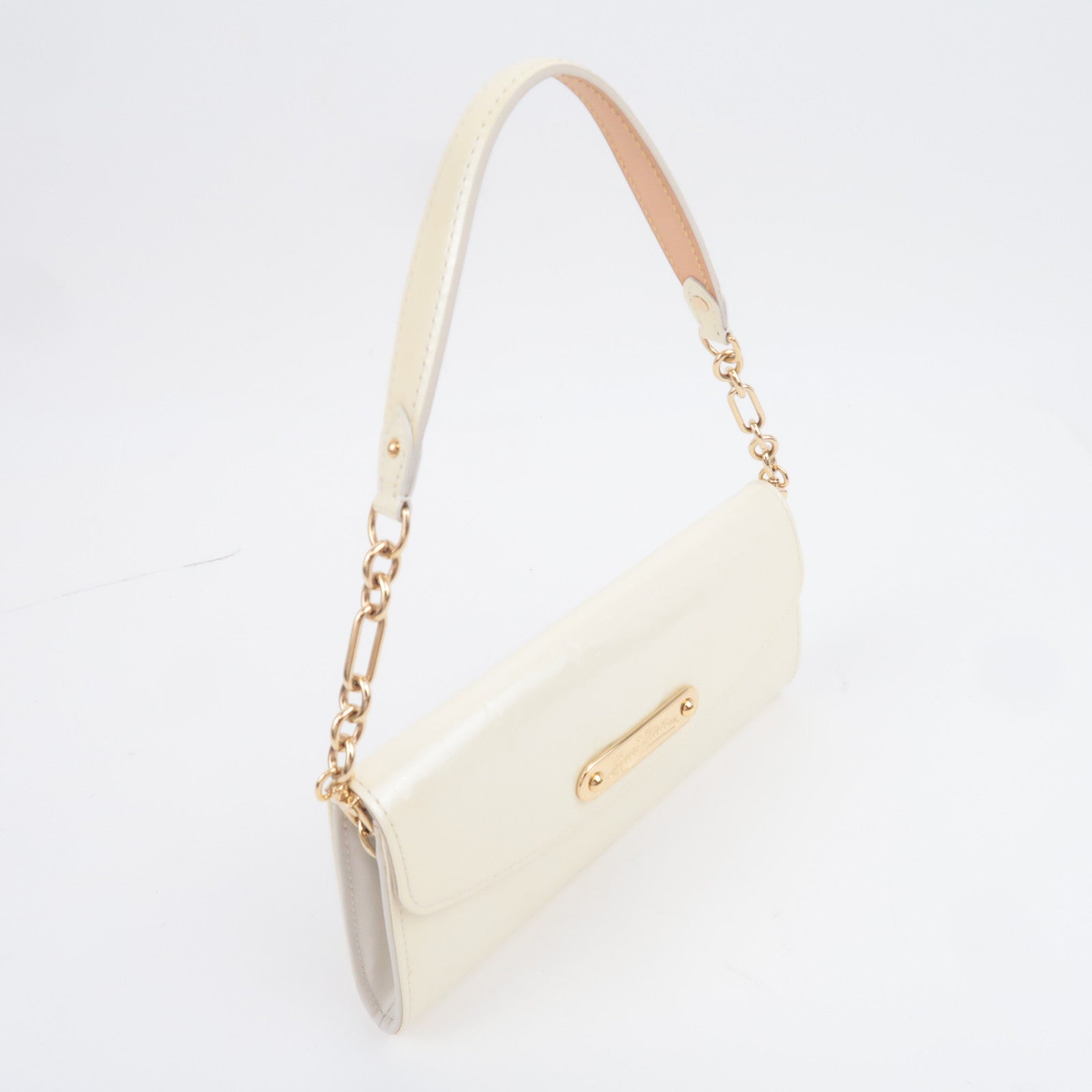 Louis Vuitton Monogram Vernis Sunset Boulevard Shoulder Bag Perle M93541