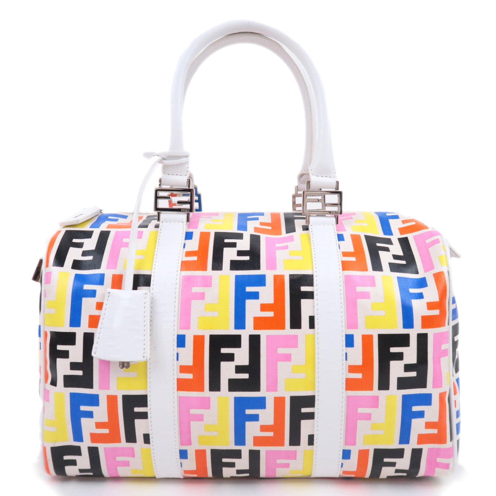 FENDI Zucca PVC Leather Handbag Multicolor 8BL09890603