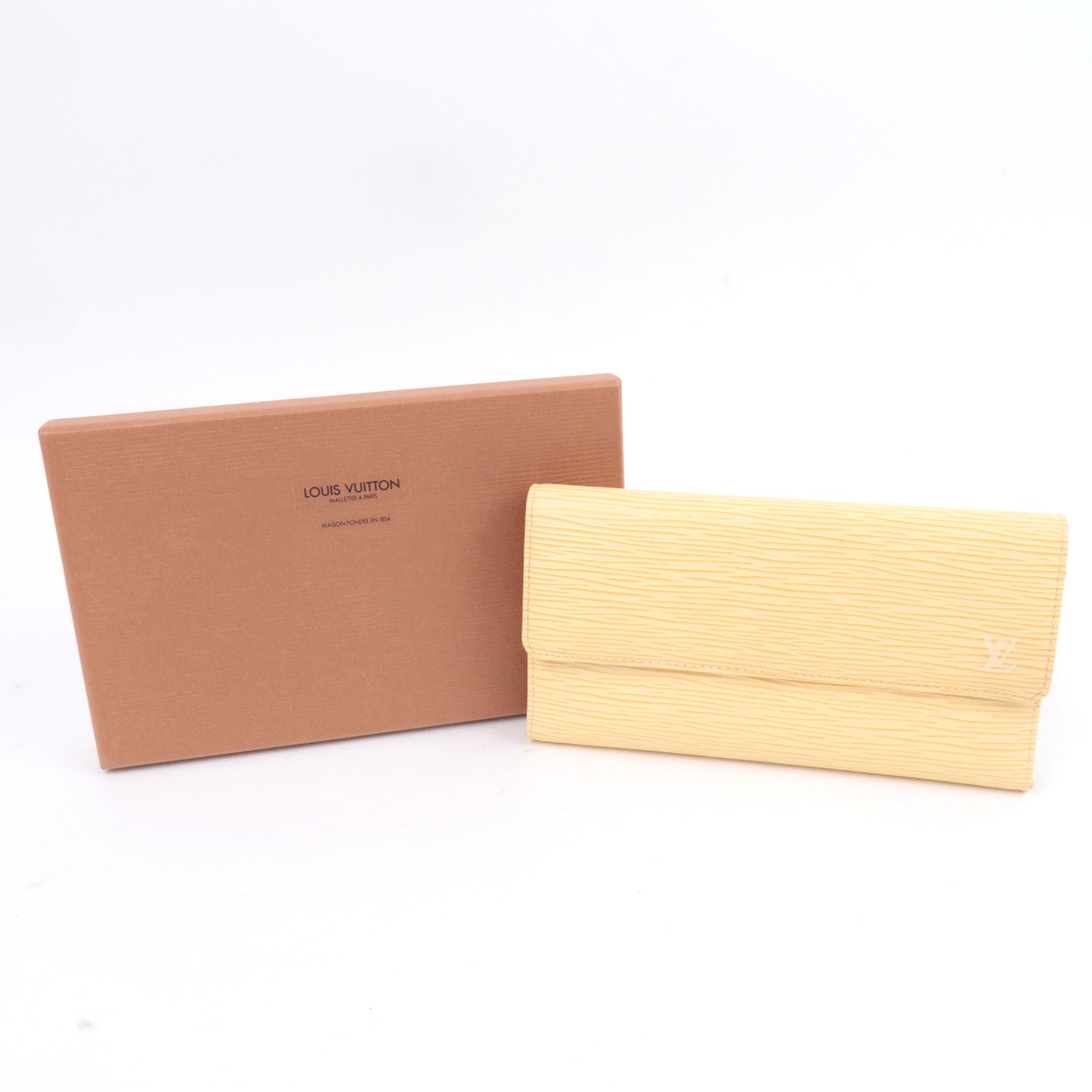 Louis Vuitton Epi Porte Tresor International Long Wallet Vanilla M6338A