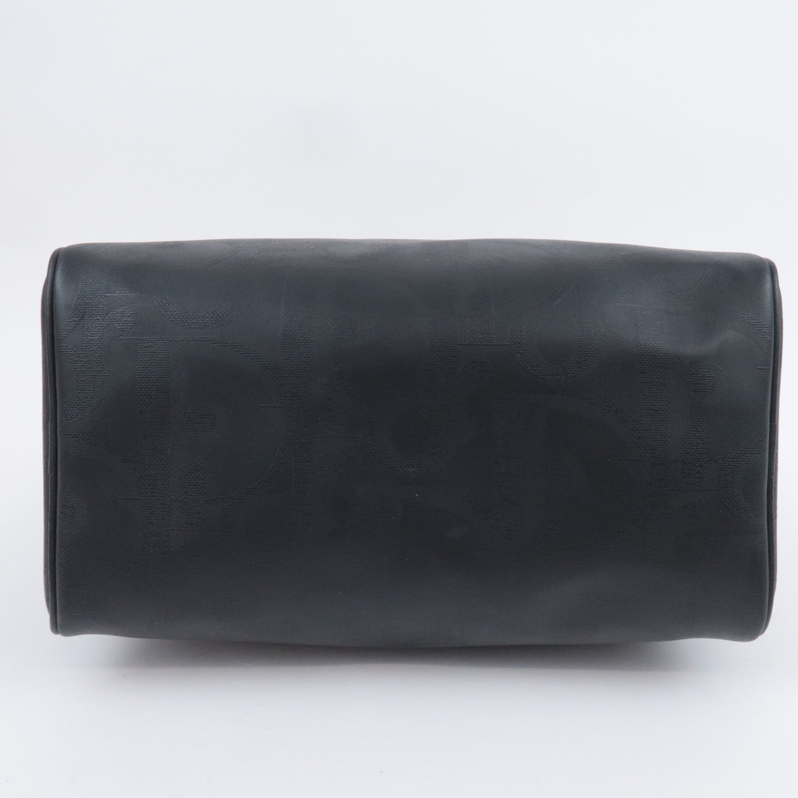 Christian Dior Trotter PVC Leather Boston Bag Black