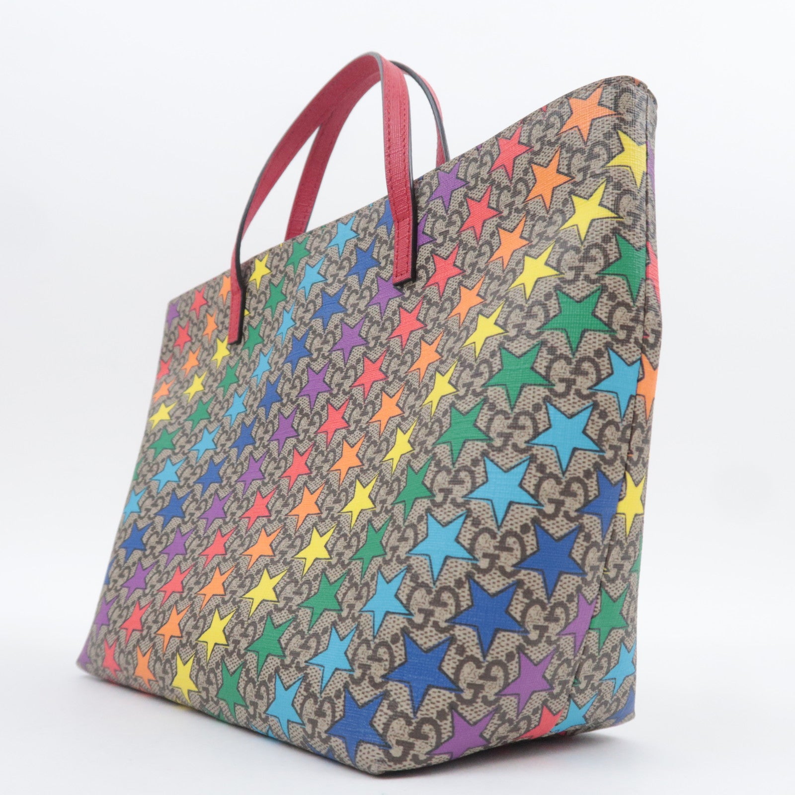 GUCCI Children's Rainbow Star Tote Bag GG Supreme 410812