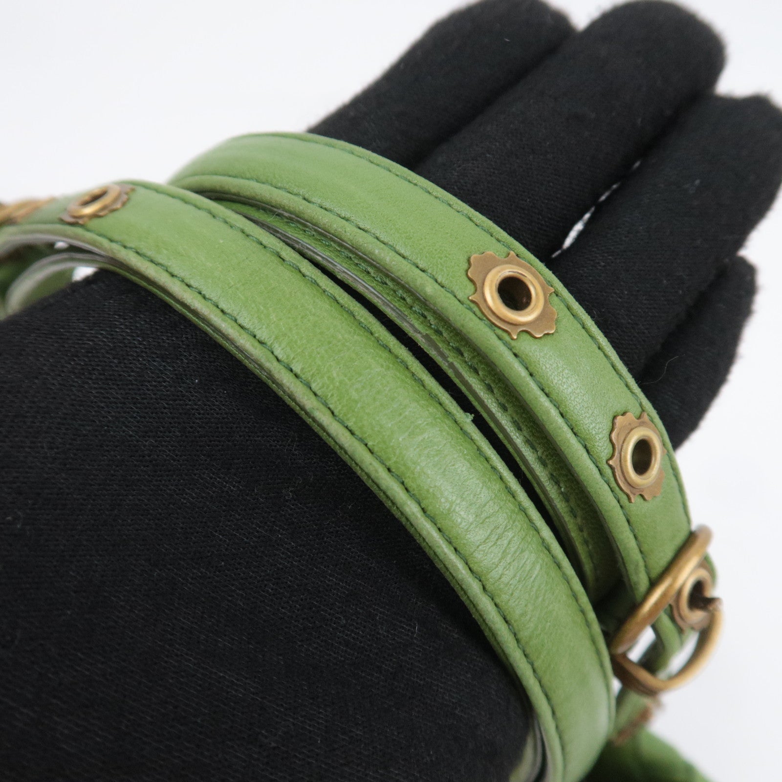 BOTTEGA VENETA Intrecciato Capri Handbag Green 162112