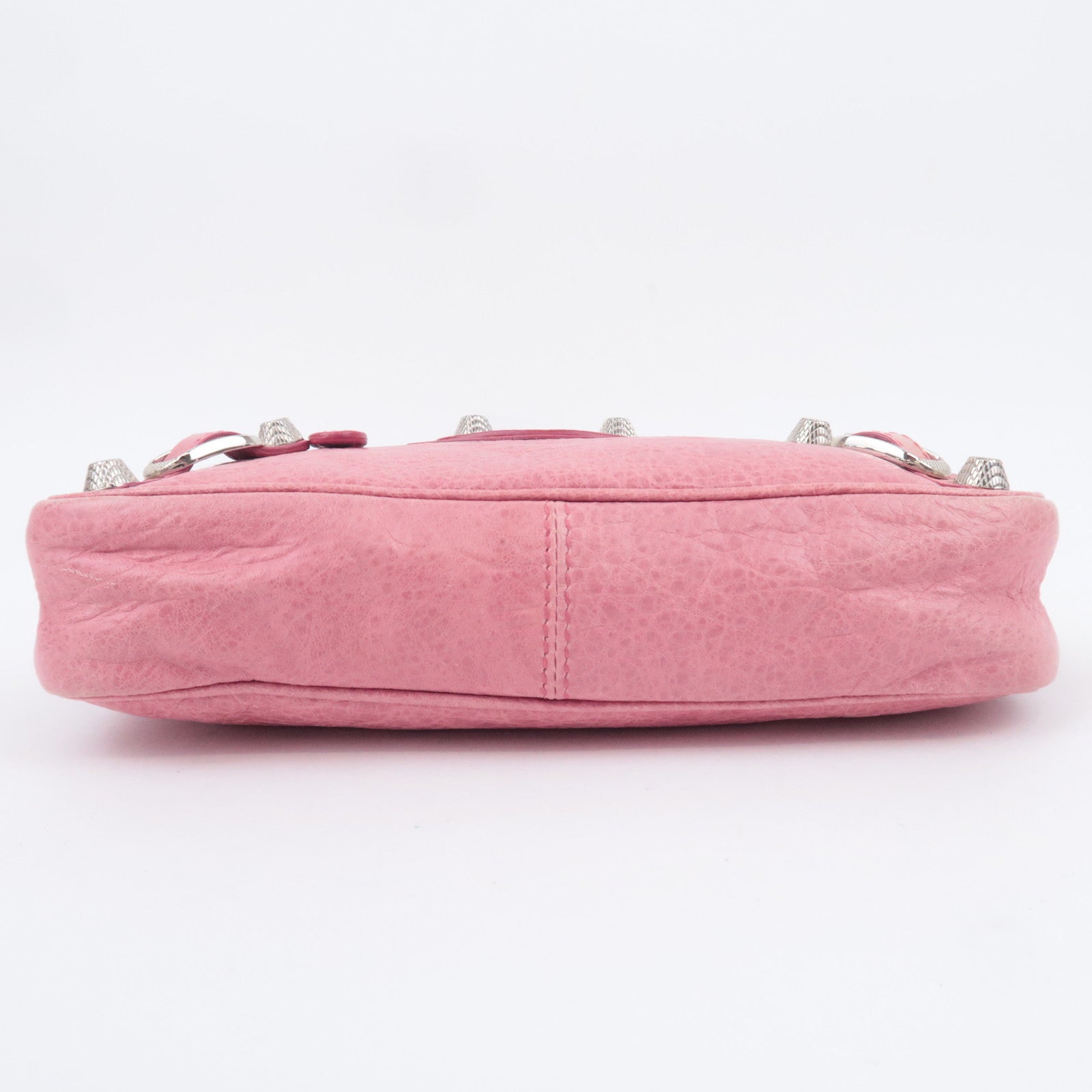 BALENCIAGA Giant Hip Leather Shoulder Bag Pink 237203