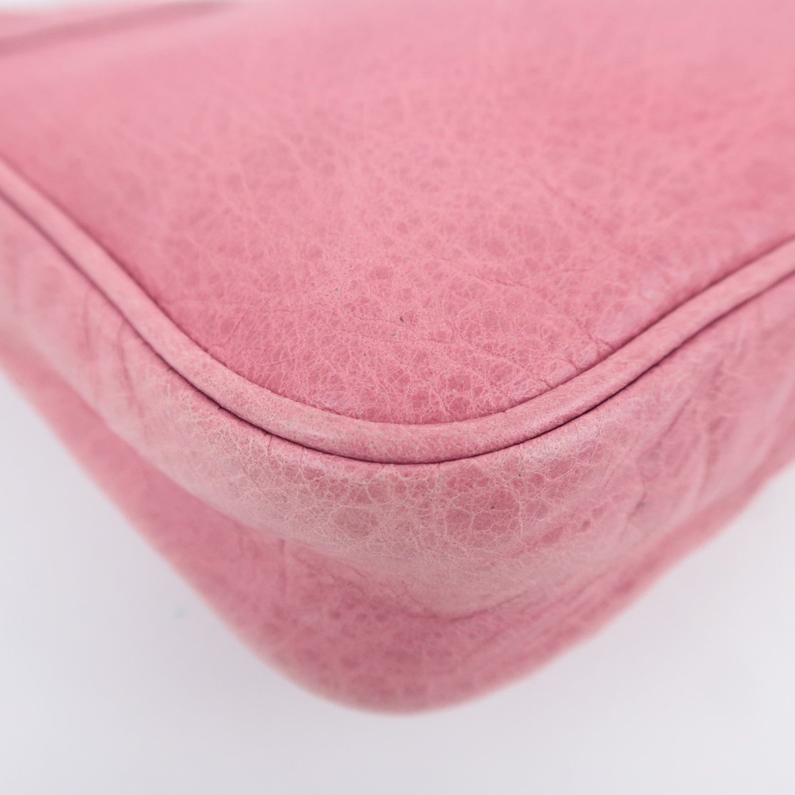 BALENCIAGA Giant Hip Leather Shoulder Bag Pink 237203