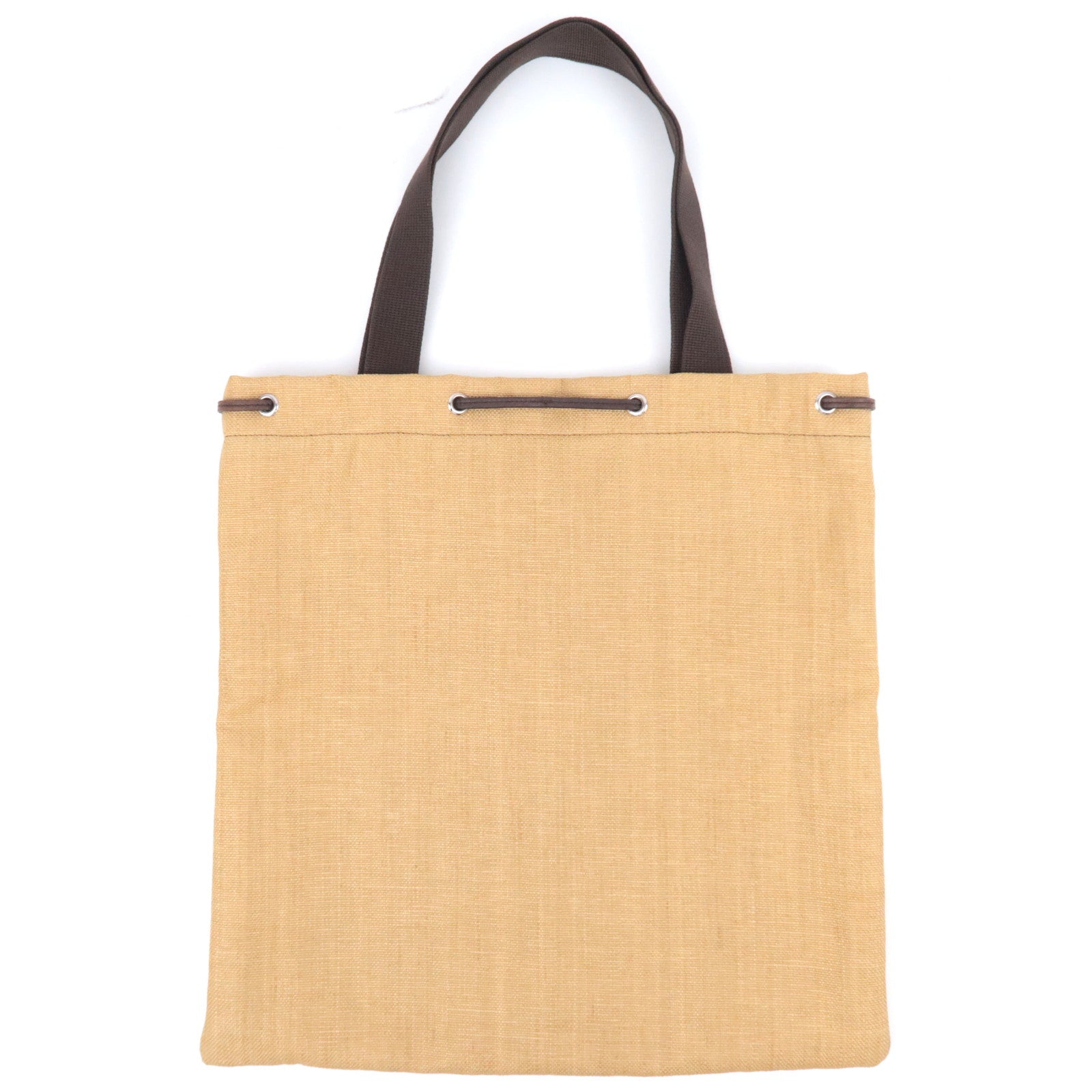 SAINT LAURENT YSL Kahala Canvas Velour Tote Bag Beige 154058