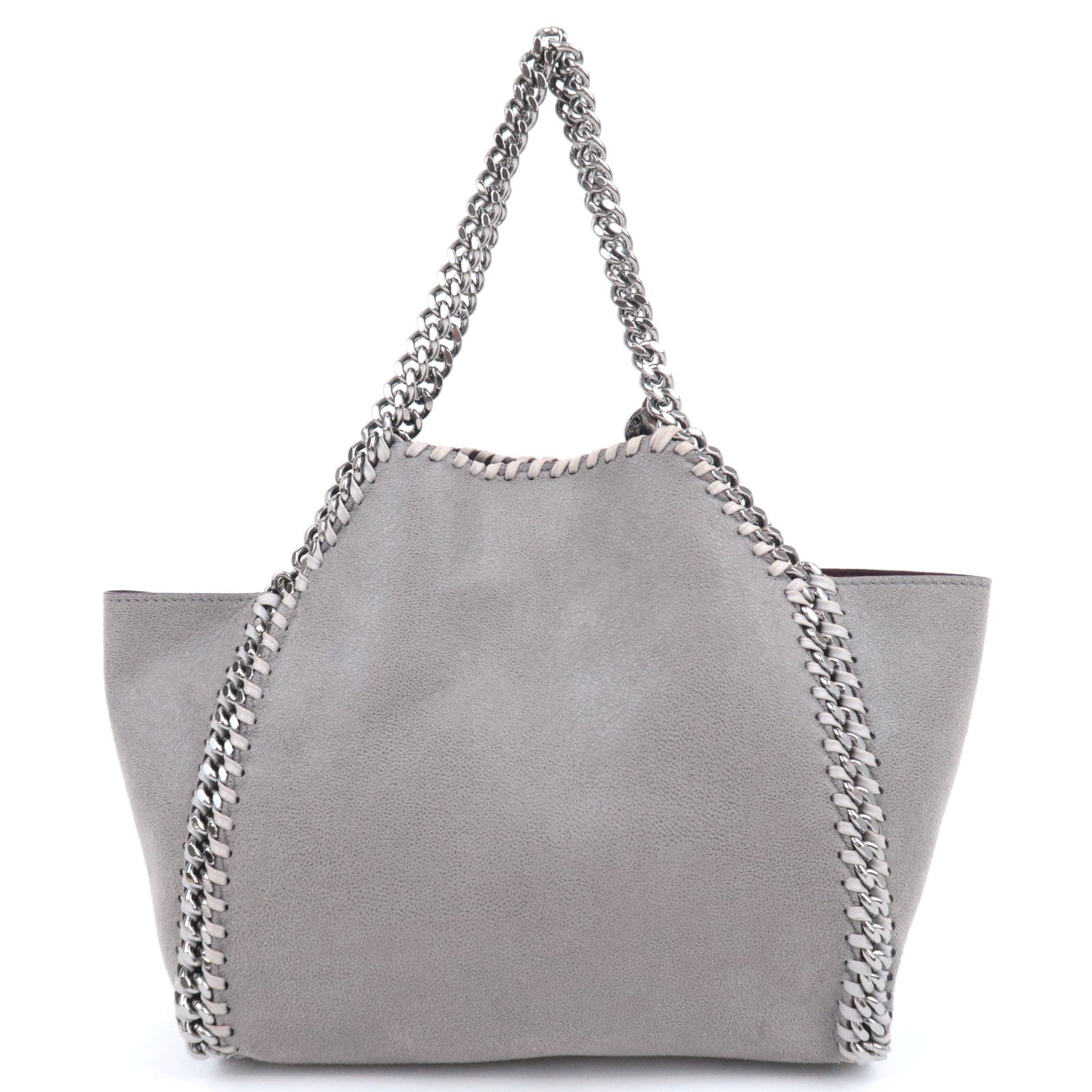 Stella McCartney Falabella 2Way Chain Shoulder Bag Vegan Leather Gray