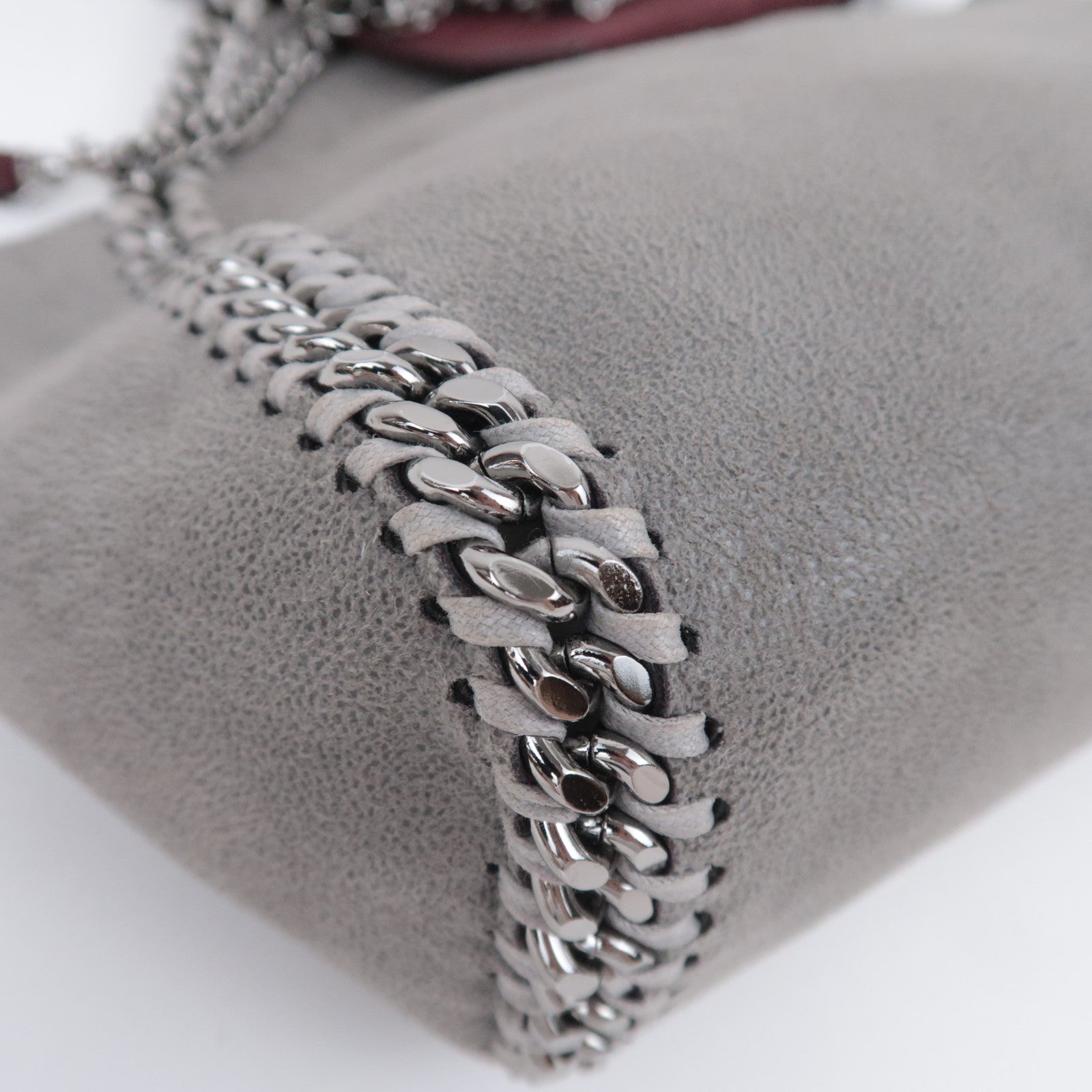 Stella McCartney Falabella 2Way Chain Shoulder Bag Vegan Leather Gray