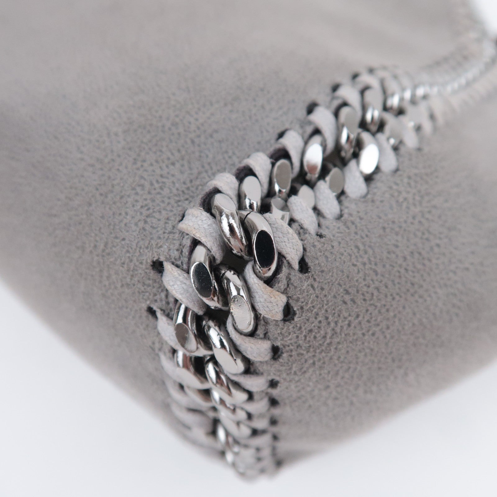 Stella McCartney Falabella 2Way Chain Shoulder Bag Vegan Leather Gray