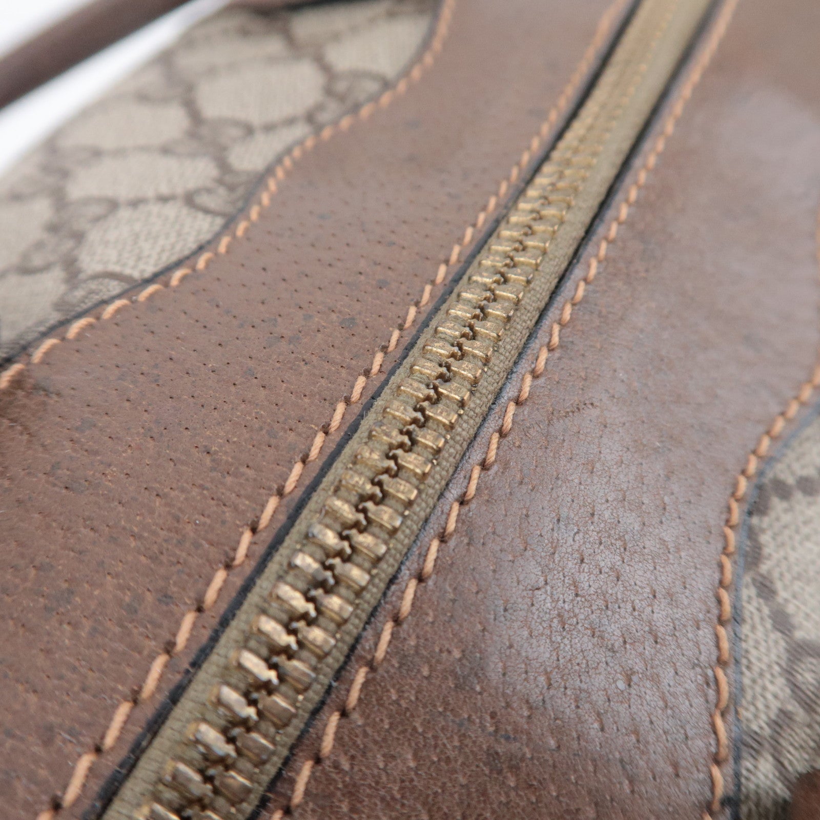 GUCCI Old GUCCI GG Plus Boston Bag Brown 002.98.8
