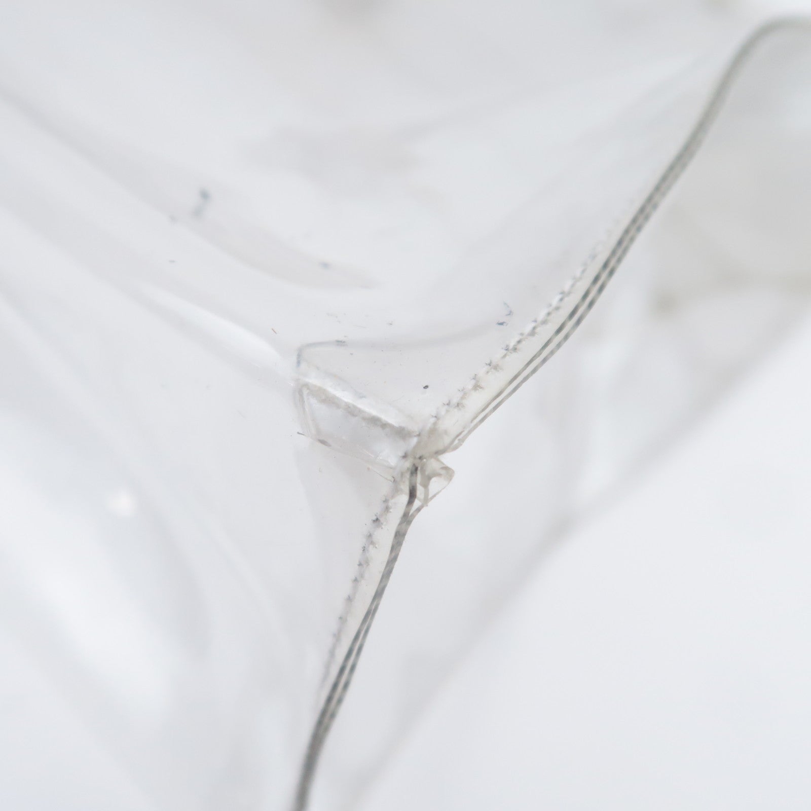 HERMES Vinyl Kelly Clear Handbag