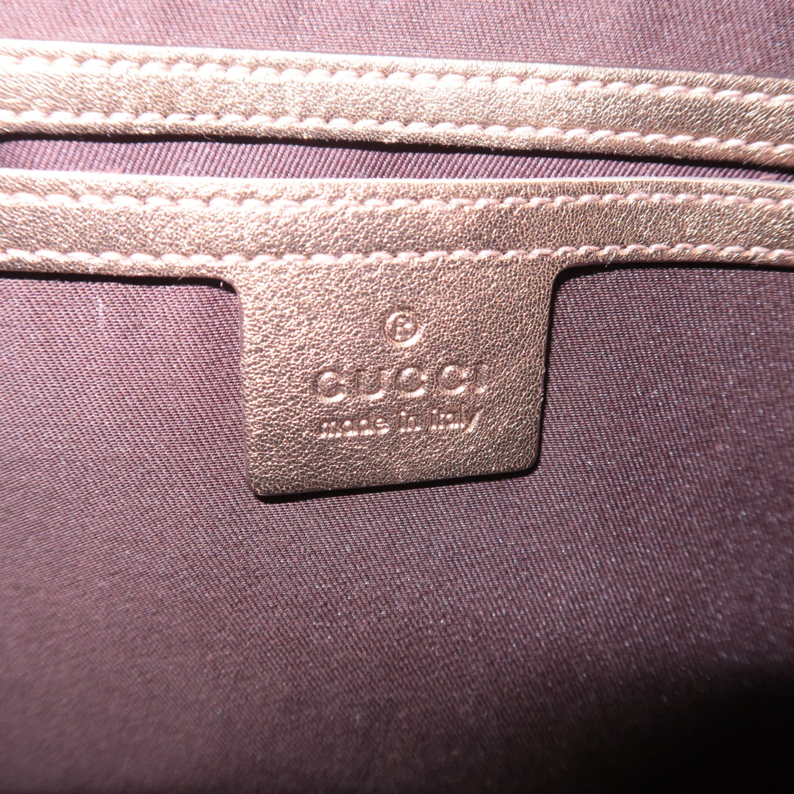 GUCCI Jackie GG Crystal Shoulder Bag Beige Gold 203494