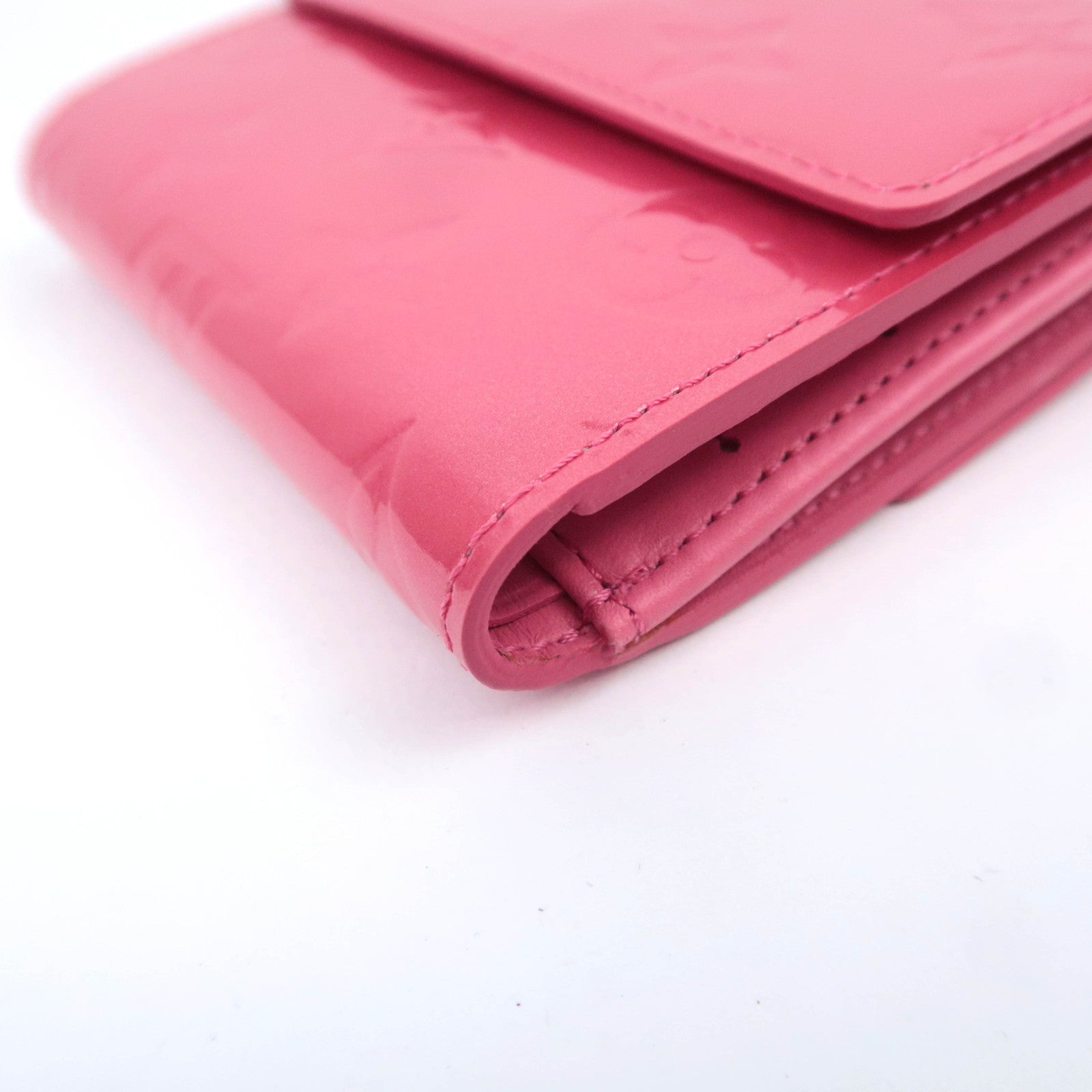 Louis Vuitton Monogram Vernis Portefeuille Elise Wallet Framboise M93576