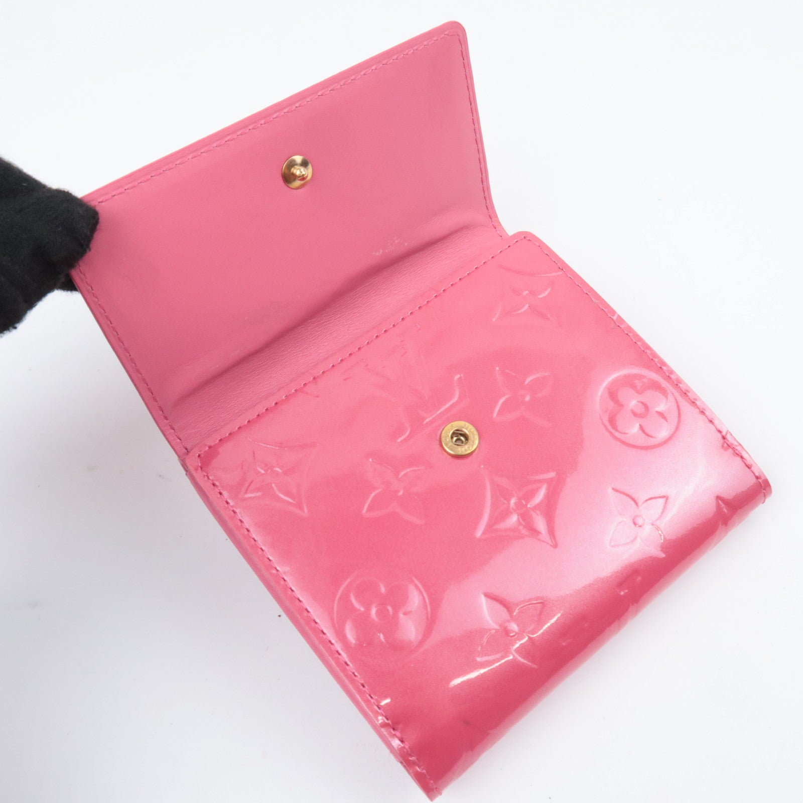 Louis Vuitton Monogram Vernis Portefeuille Elise Wallet Framboise M93576