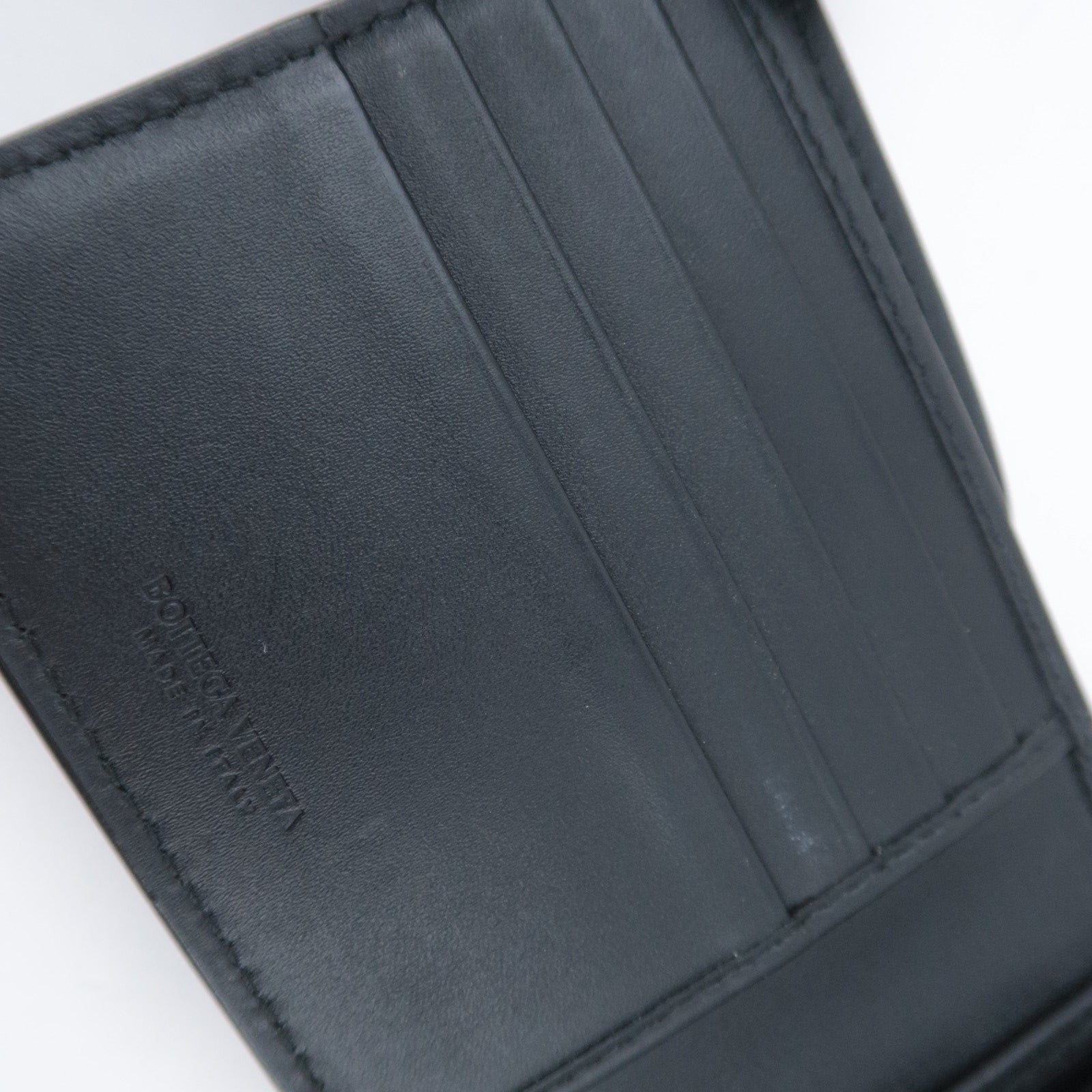 BOTTEGA VENETA Intrecciato Leather Wallet Black