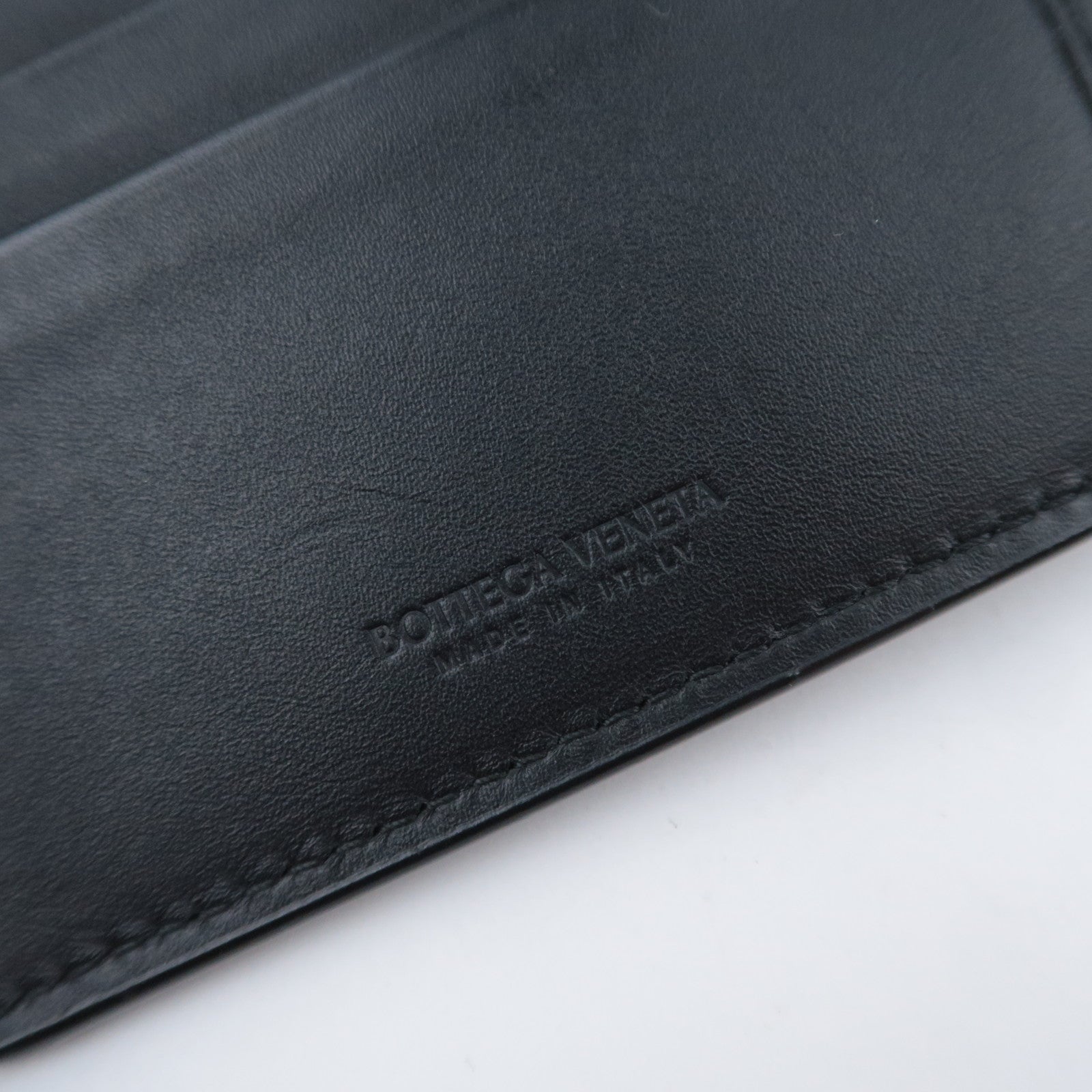 BOTTEGA VENETA Intrecciato Leather Wallet Black