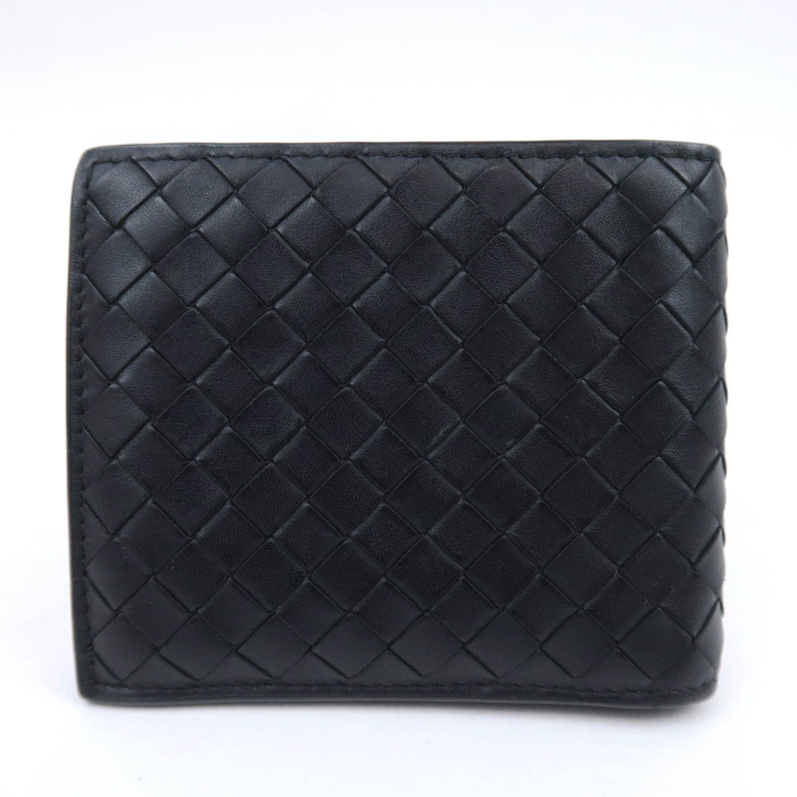 BOTTEGA VENETA Intrecciato Leather Wallet Black