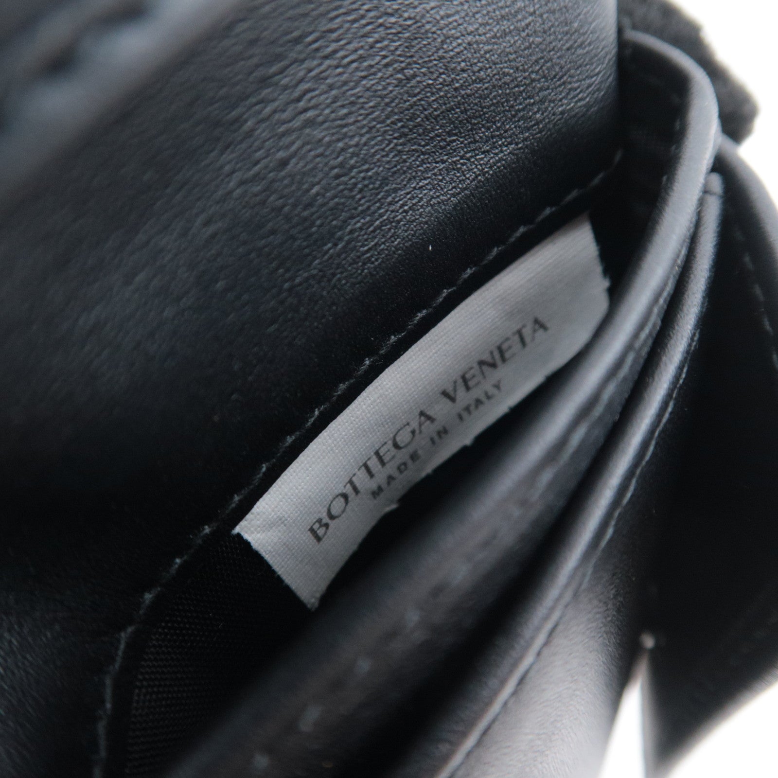 BOTTEGA VENETA Intrecciato Leather Wallet Black