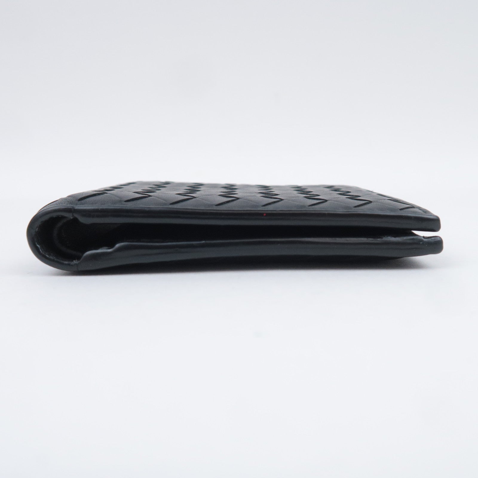 BOTTEGA VENETA Intrecciato Leather Wallet Black