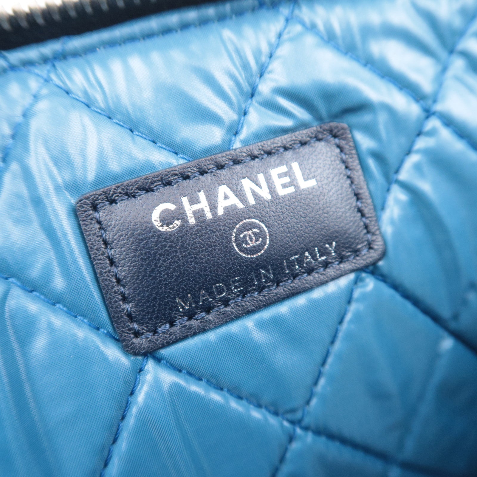 CHANEL Quilted Canvas Clutch Bag 2014 Christmas Exclusive Multicolor