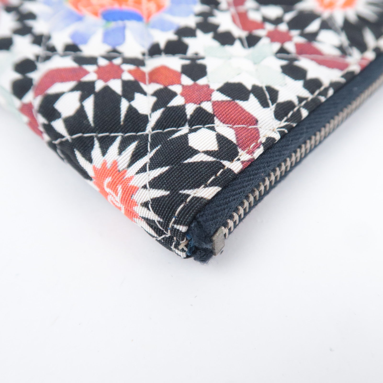 CHANEL Quilted Canvas Clutch Bag 2014 Christmas Exclusive Multicolor