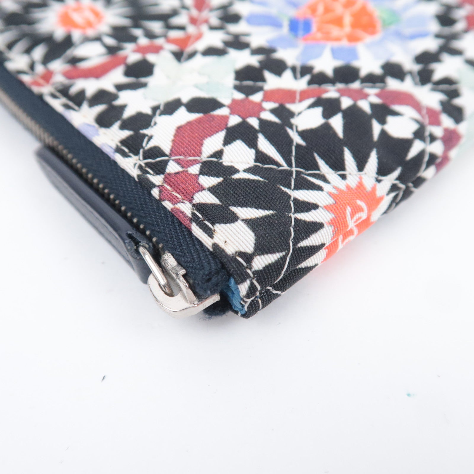 CHANEL Quilted Canvas Clutch Bag 2014 Christmas Exclusive Multicolor