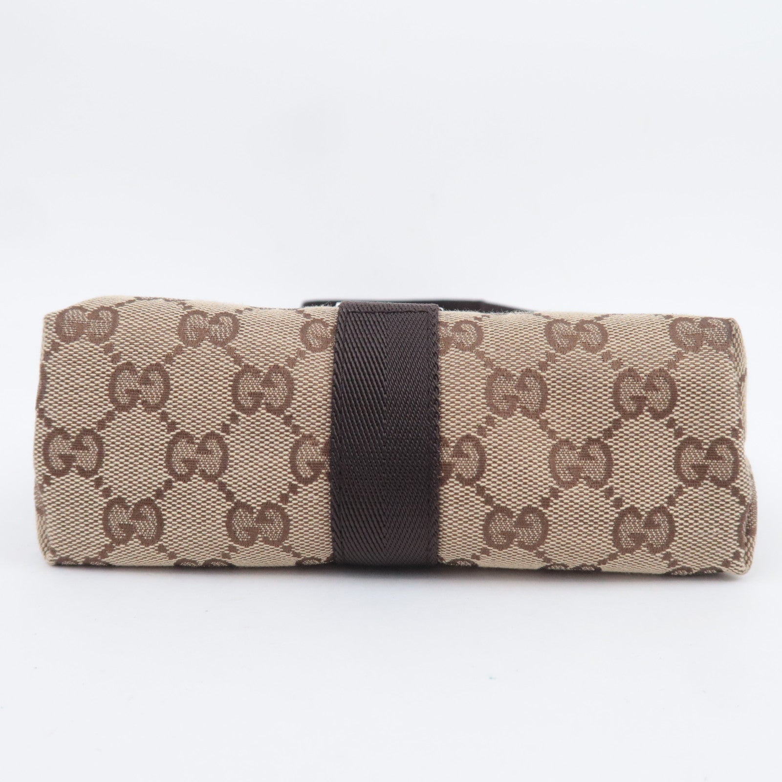 GUCCI GG Canvas Waist Bag Body Bag Beige 131236
