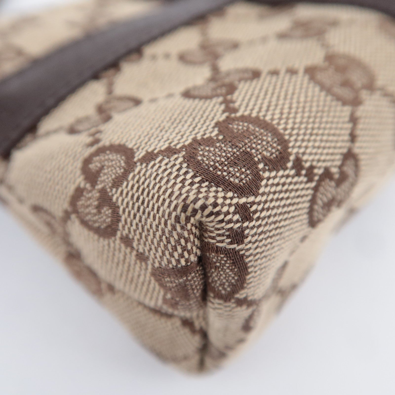 GUCCI GG Canvas Waist Bag Body Bag Beige 131236