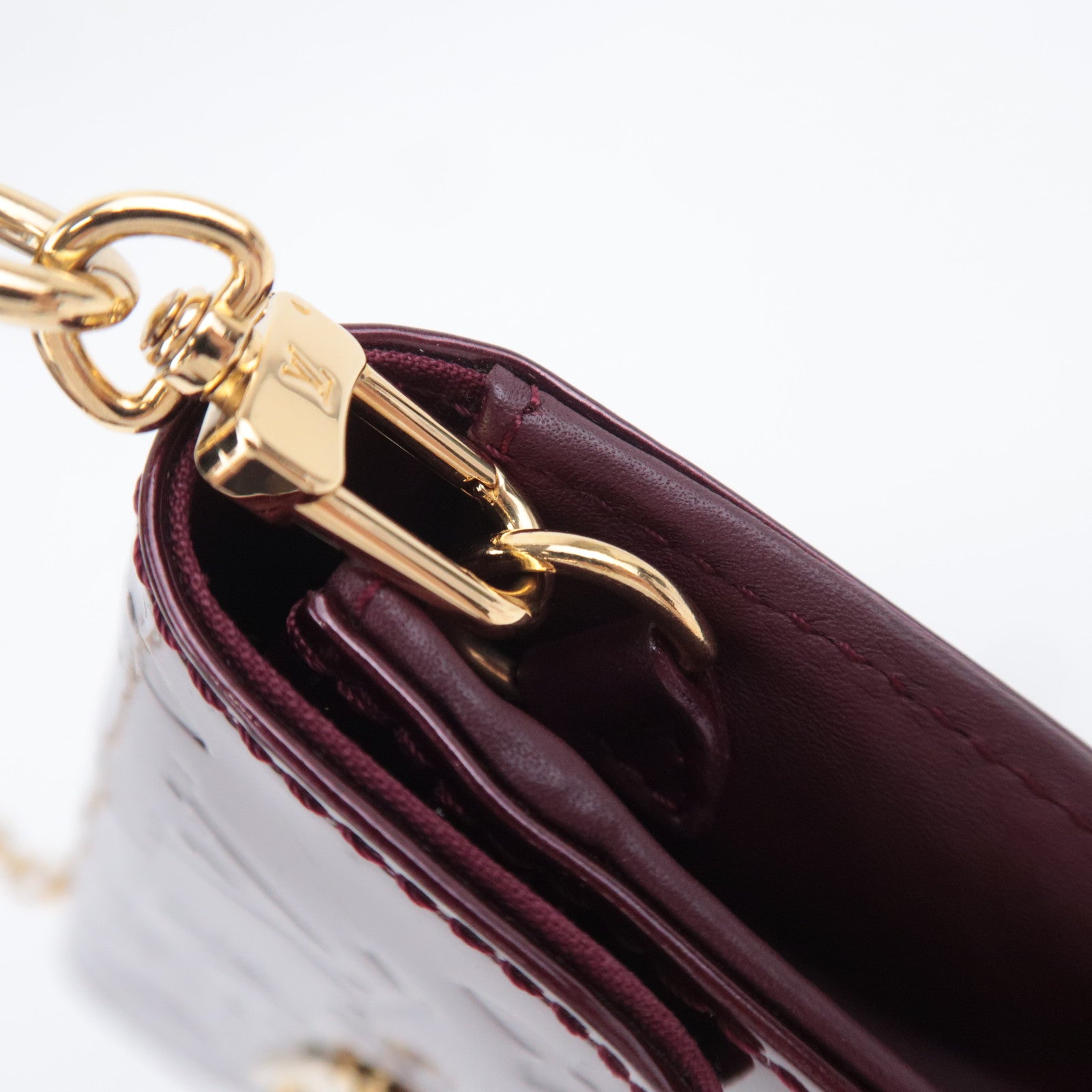 Louis Vuitton Monogram Vernis Sunset Boulevard Shoulder Bag Rouge Fauviste M91679