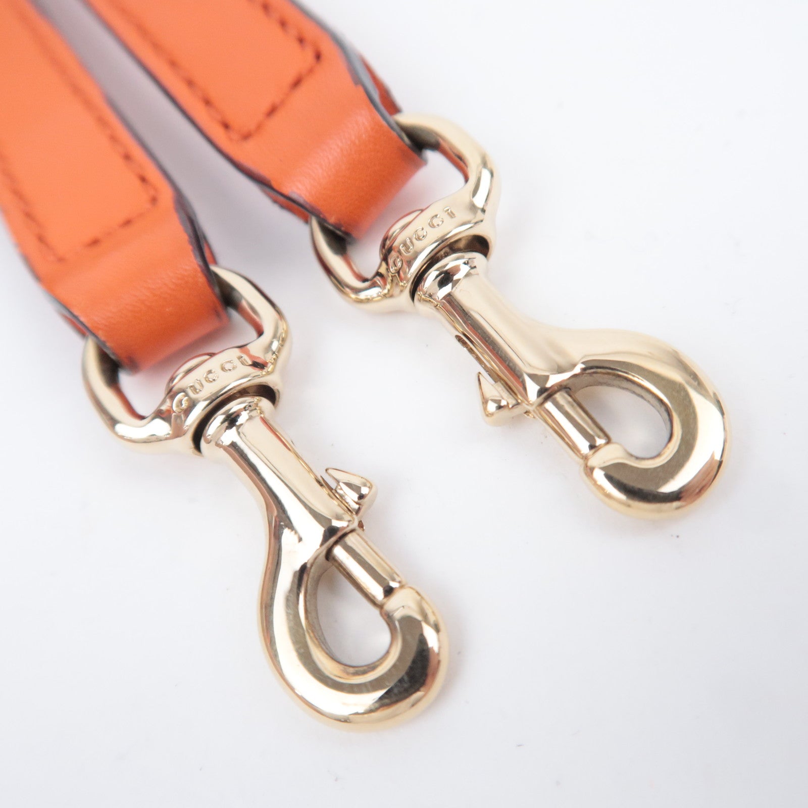 GUCCI Microguccissima 2Way Leather Handbag Orange 510289
