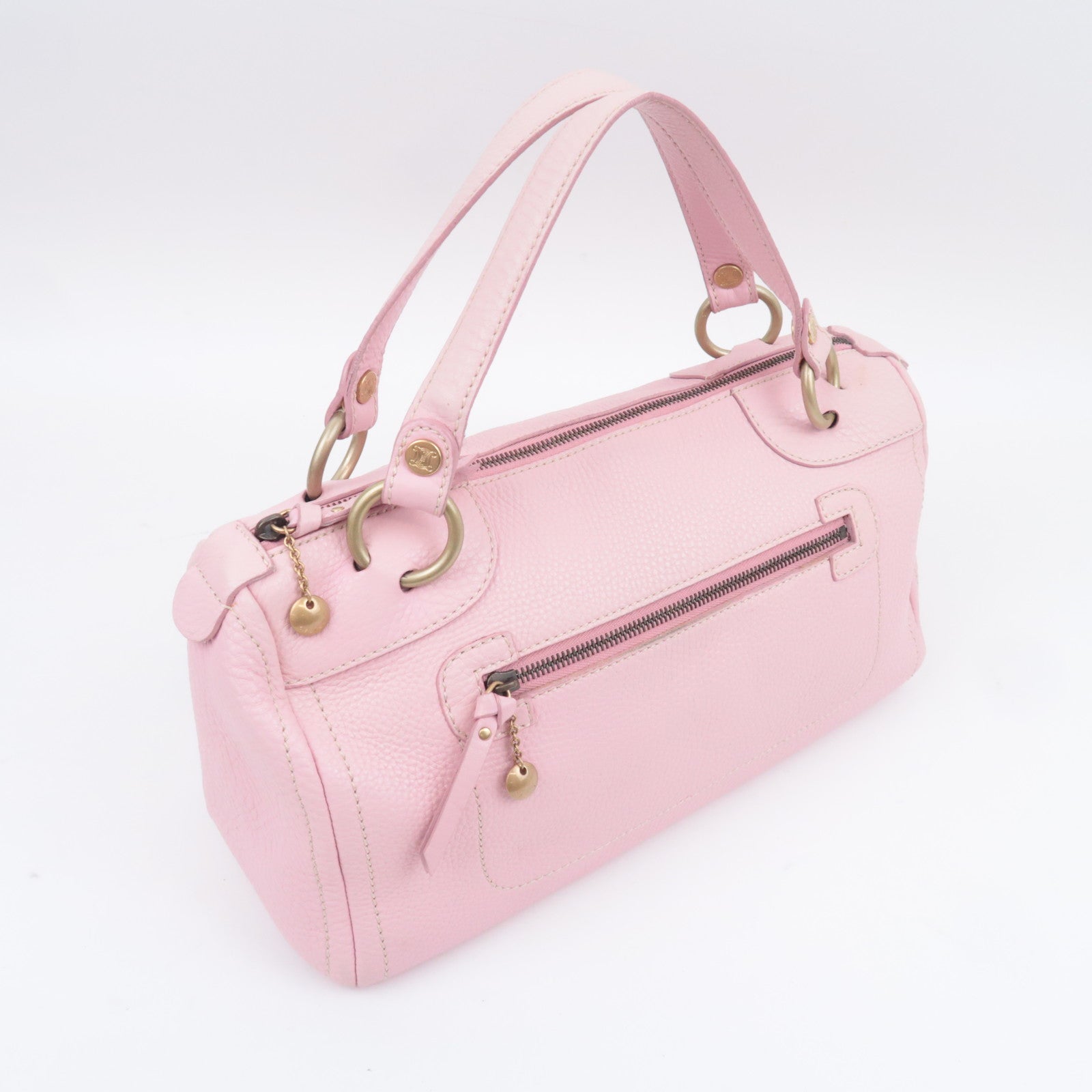 CELINE Boogie Bag Leather Handbag Pink