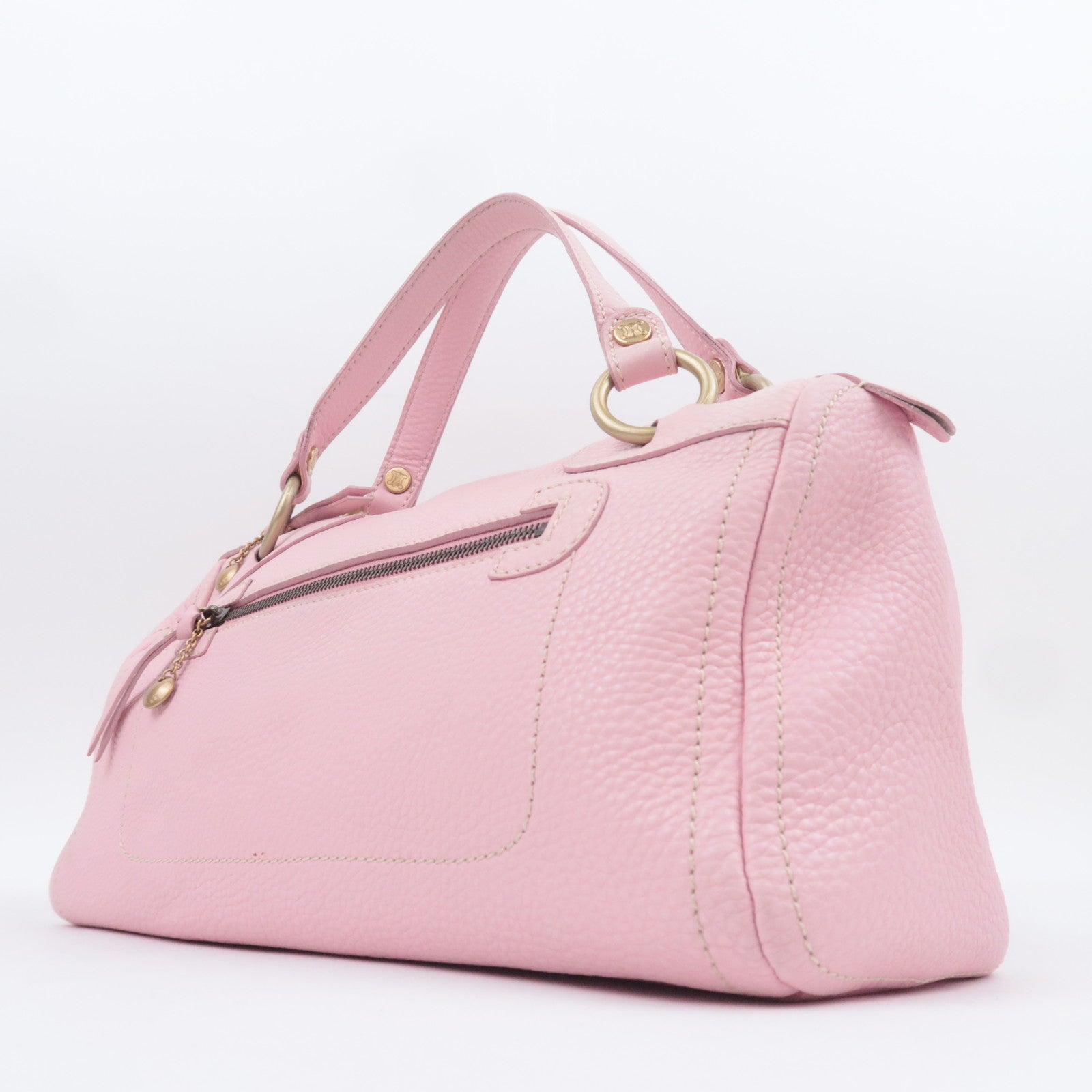 CELINE Boogie Bag Leather Handbag Pink