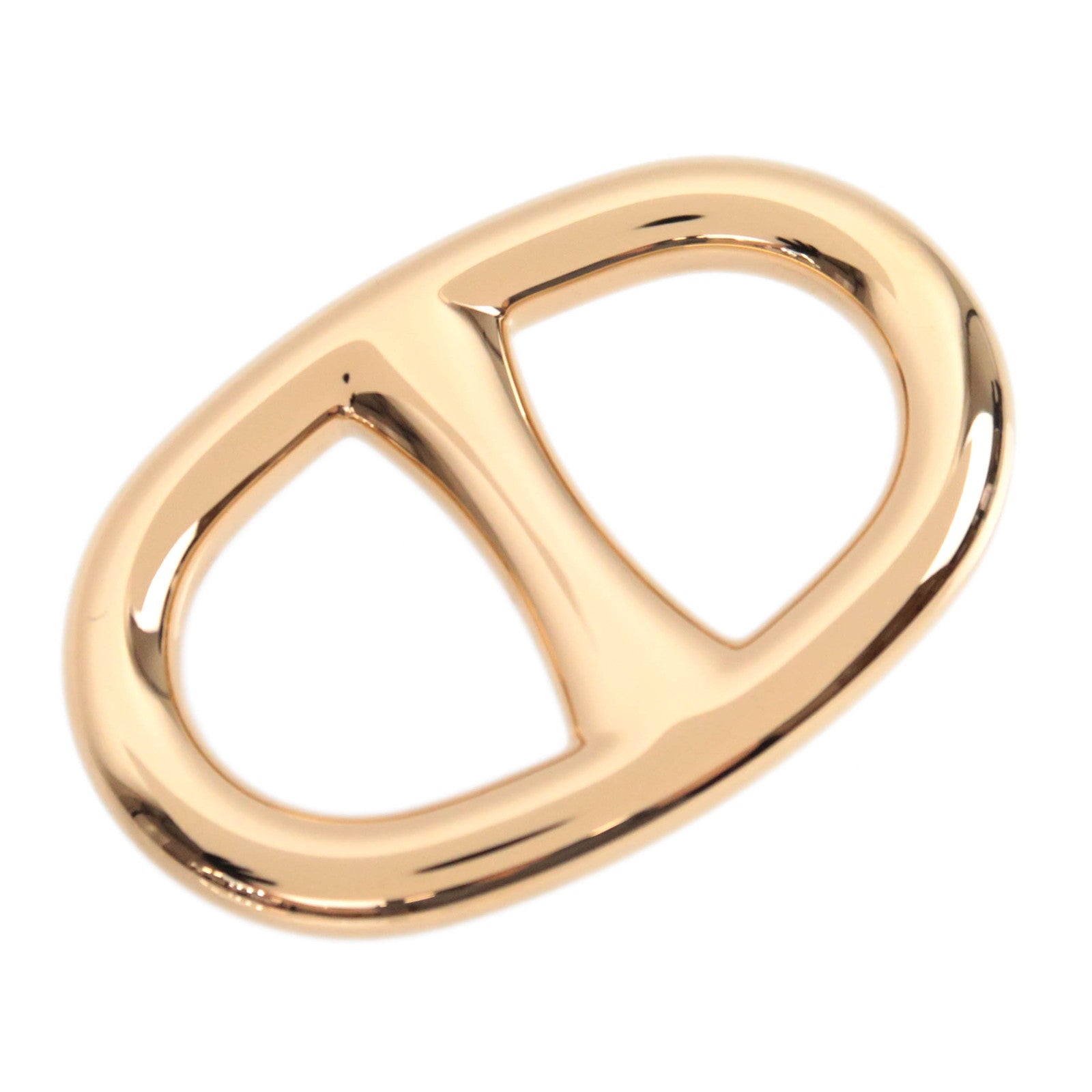 HERMES Chaine D'Ancre Scarf Ring Metal Gold90776