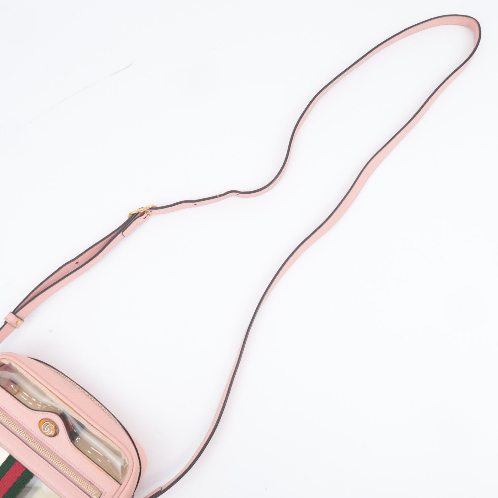GUCCI Ophidia Clear Shoulder Bag Pink 517351
