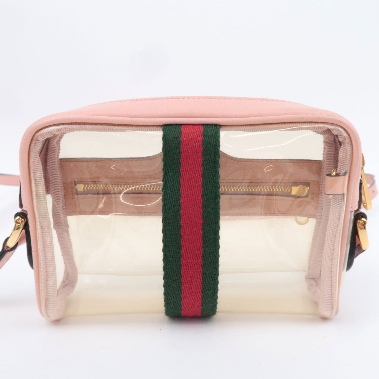 GUCCI Ophidia Clear Shoulder Bag Pink 517351