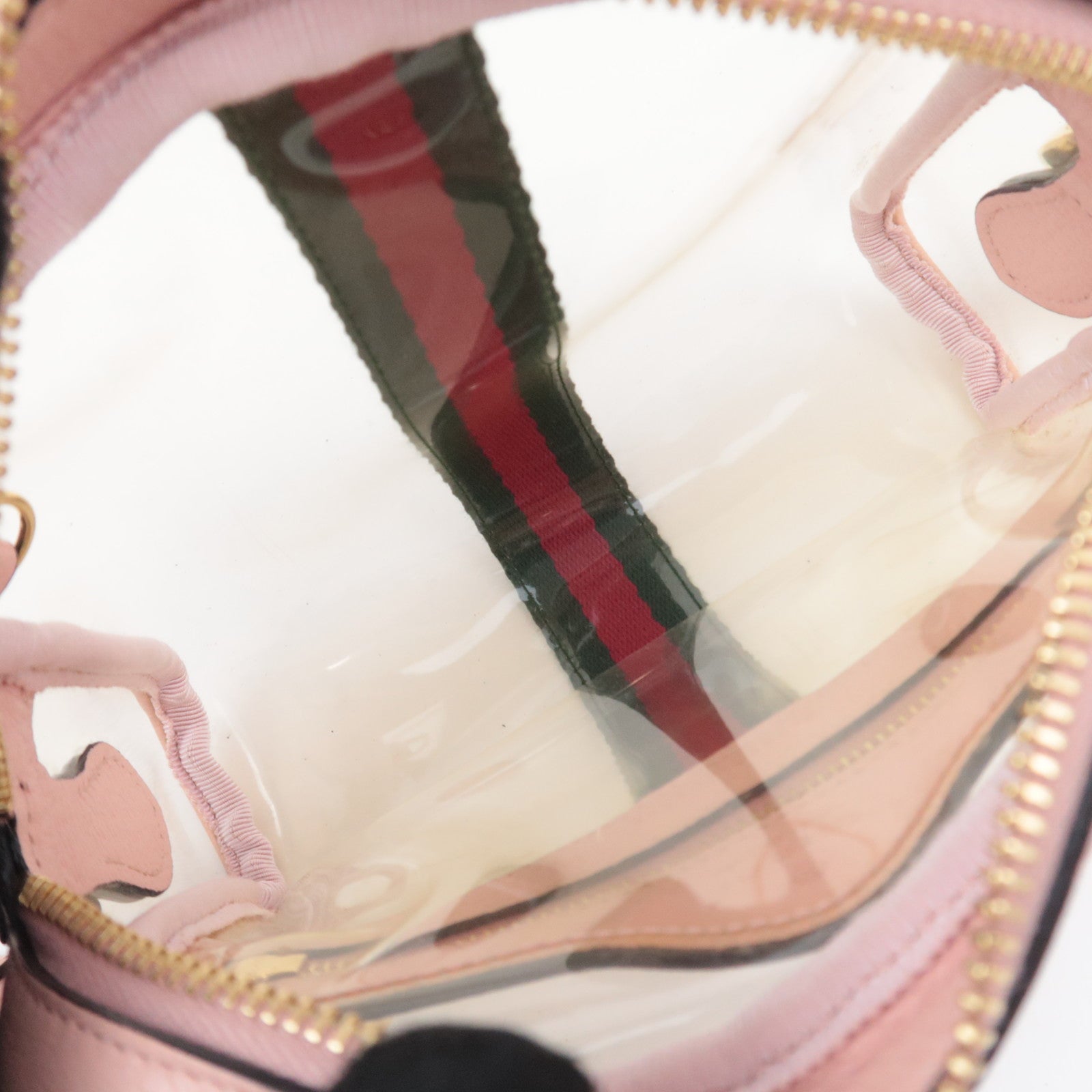 GUCCI Ophidia Clear Shoulder Bag Pink 517351
