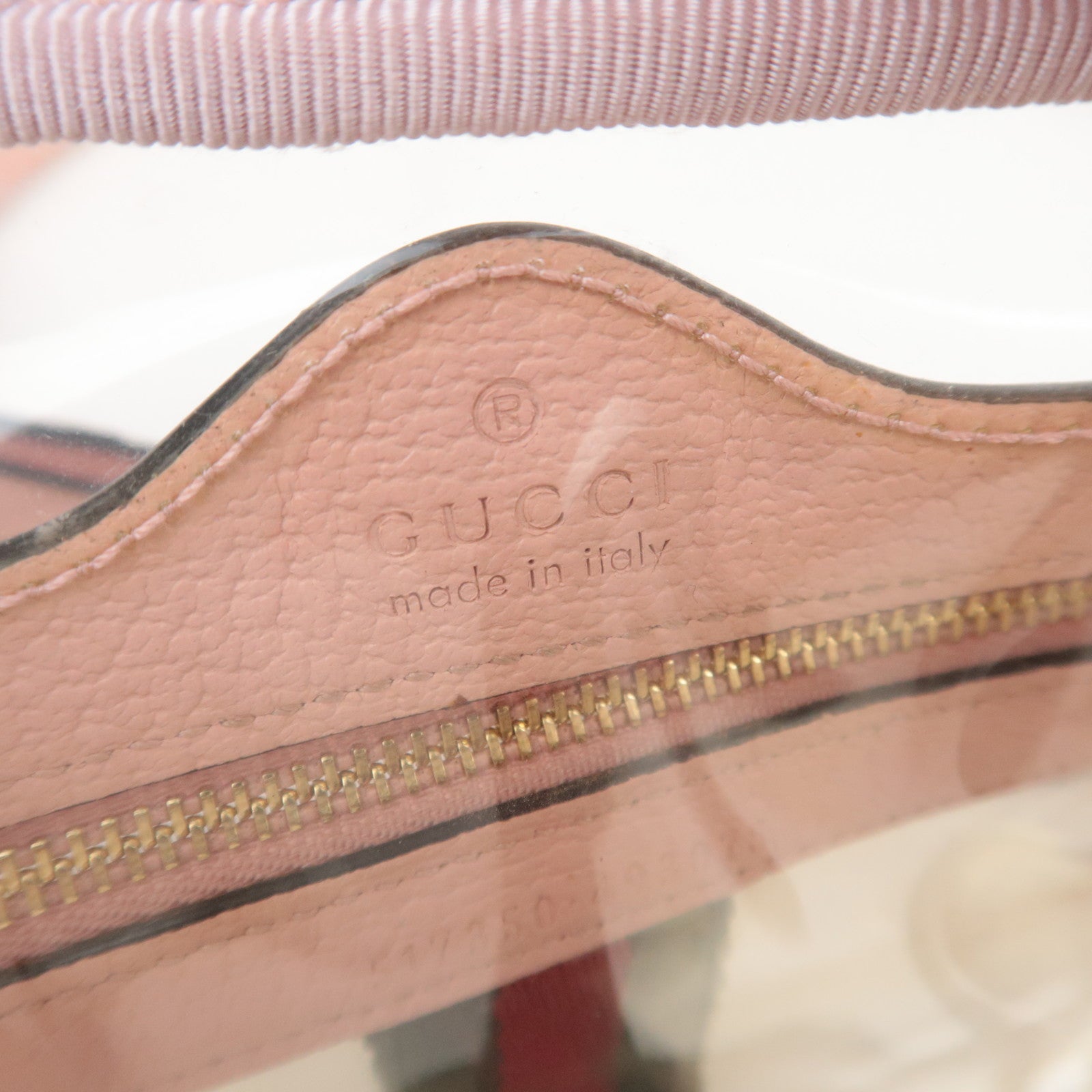 GUCCI Ophidia Clear Shoulder Bag Pink 517351