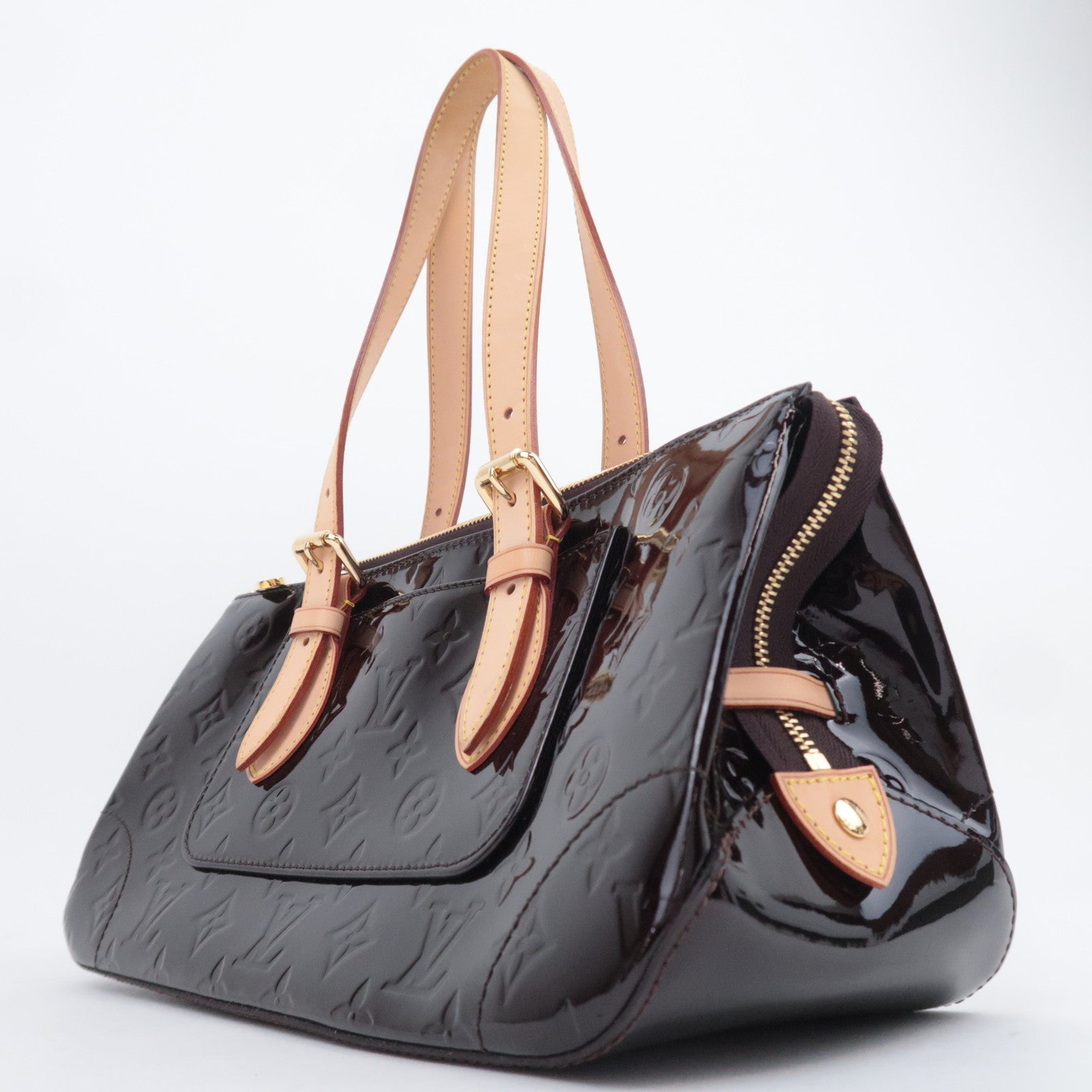 Louis Vuitton Monogram Vernis Rosewood Avenue Shoulder Bag Amarante M93510
