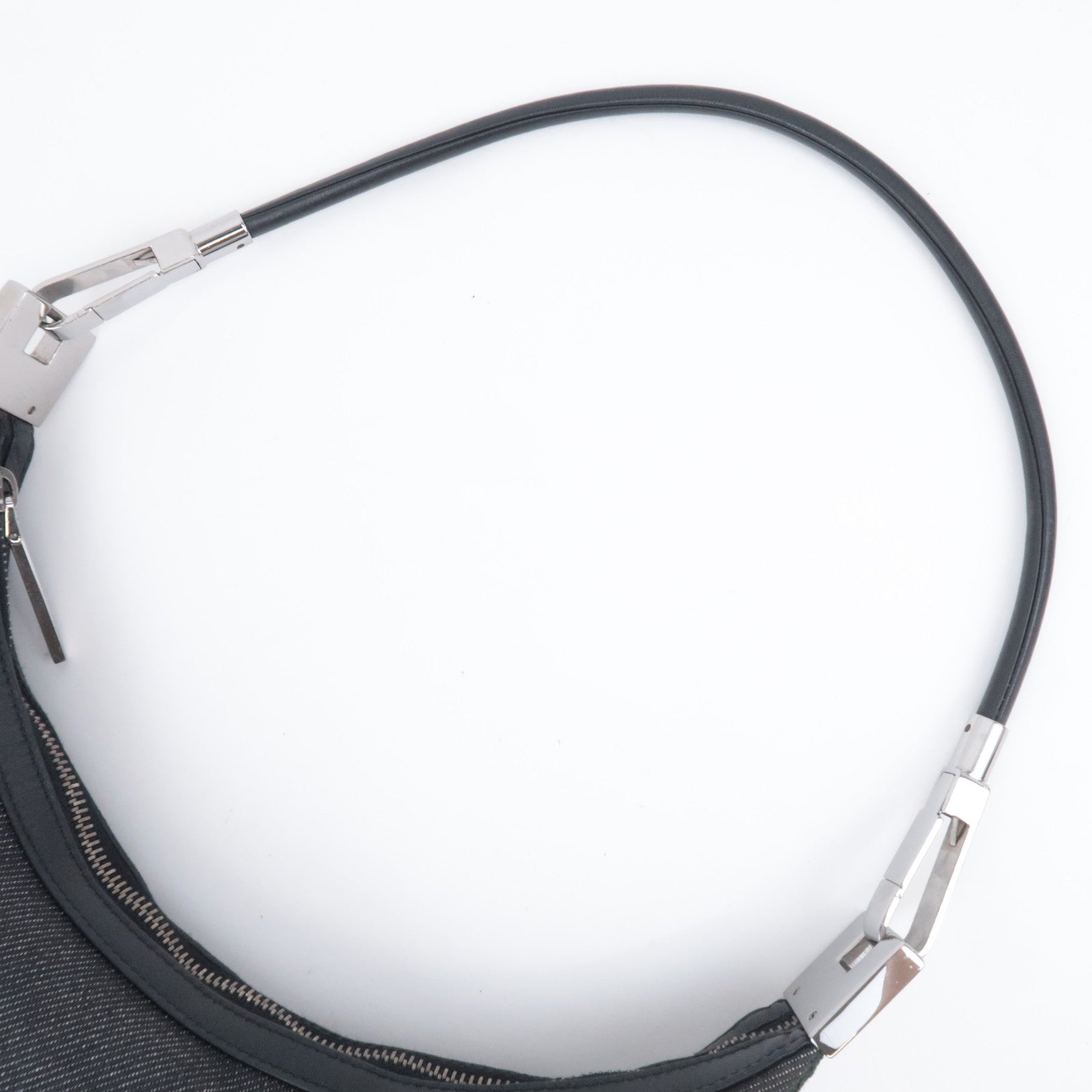 GUCCI Sherry Denim Shoulder Bag Black 01233