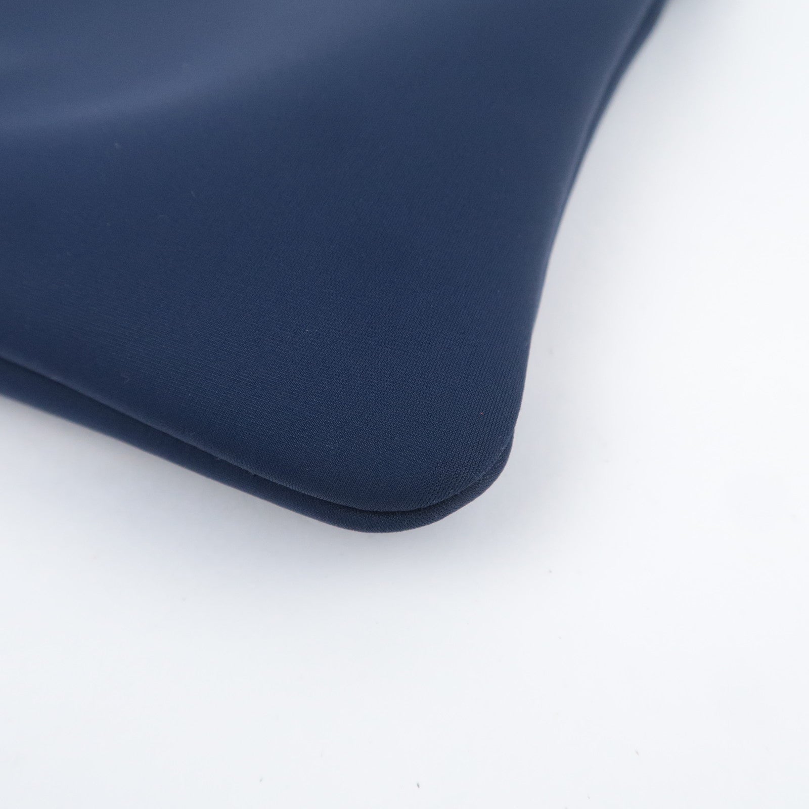 HERMES Neo Bain GM Clutch Bag Neoprene Navy