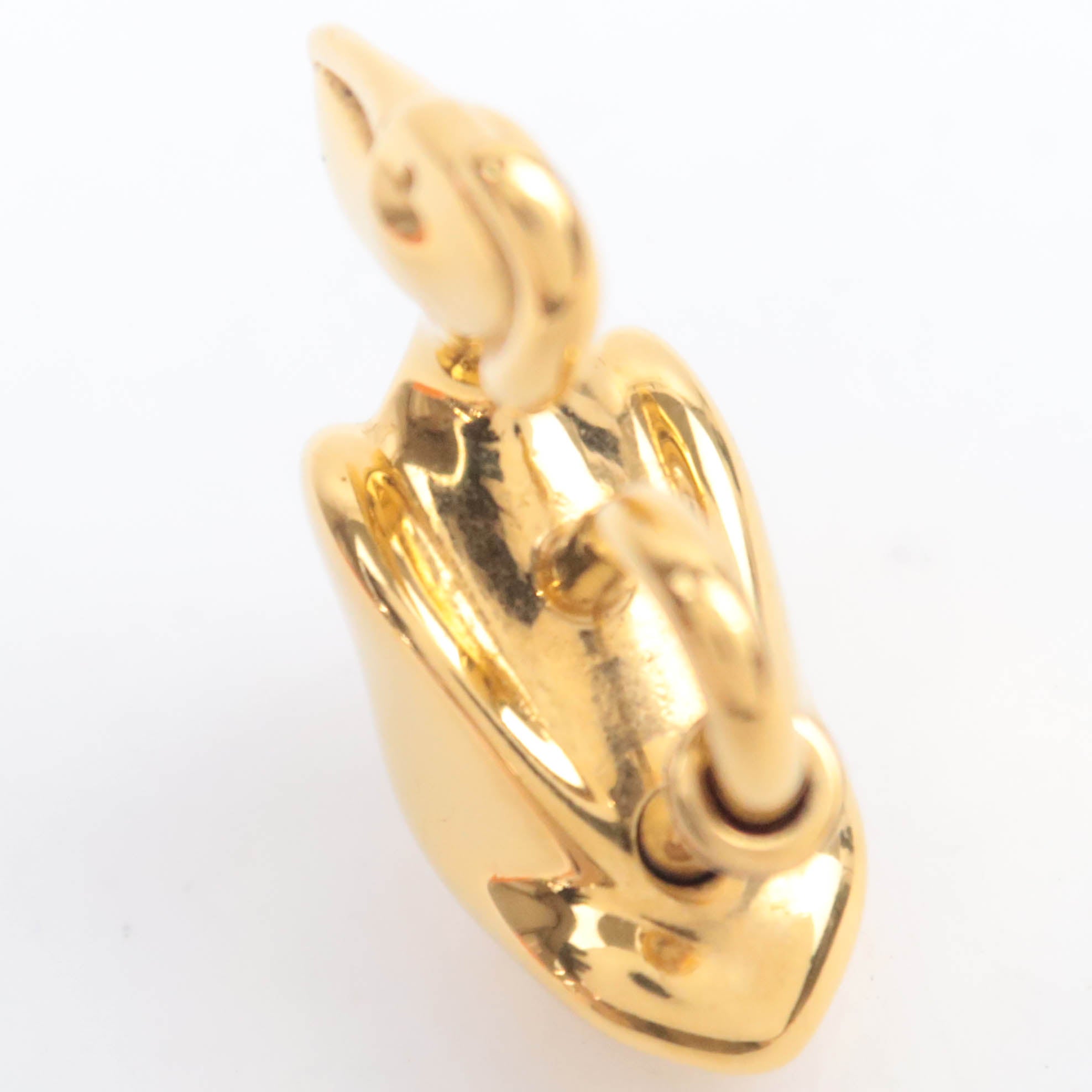 HERMES Pelican Charm Lock Gold Color