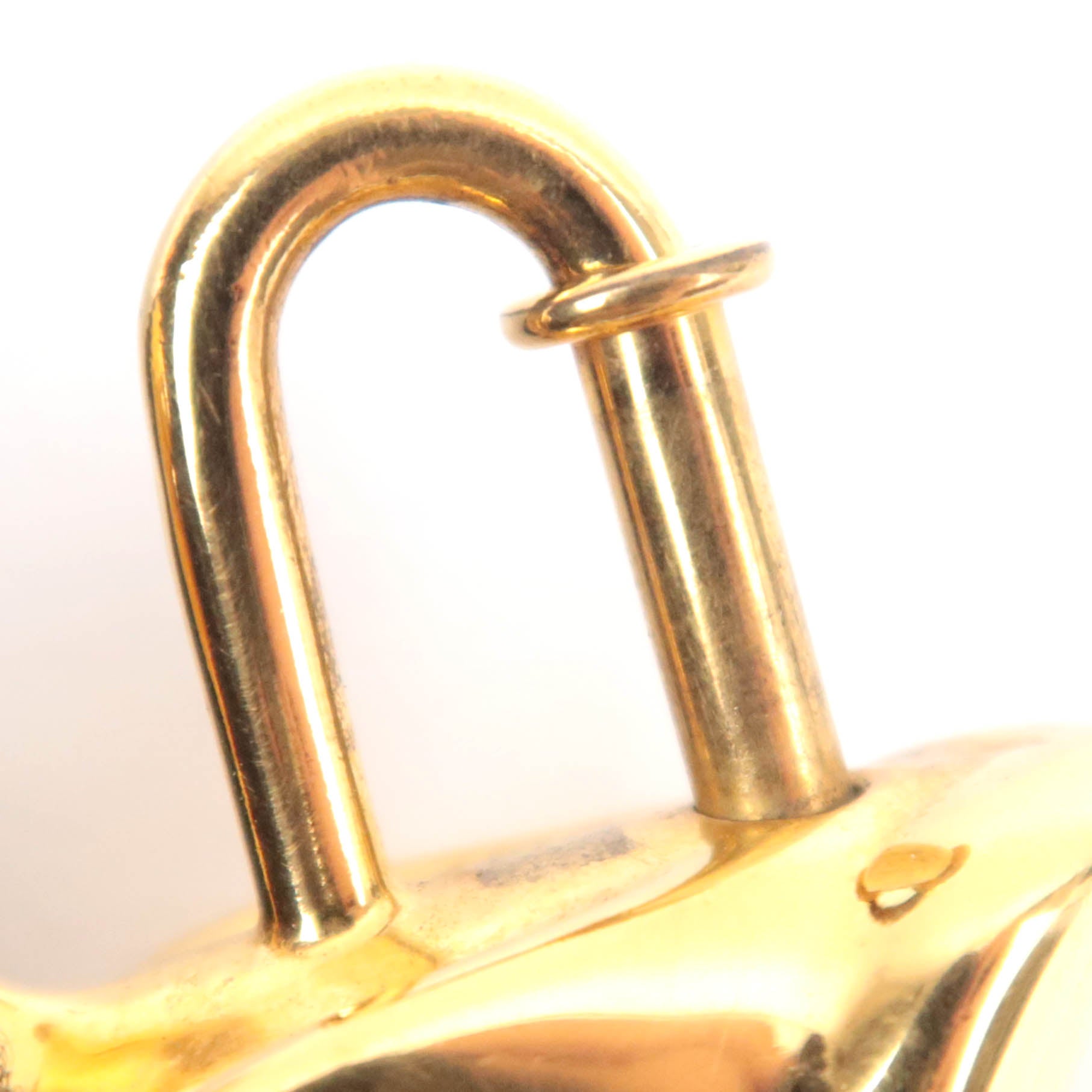 HERMES Pelican Charm Lock Gold Color
