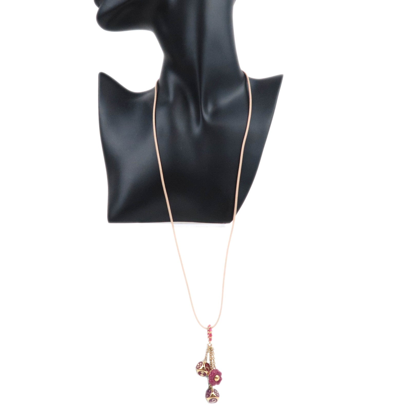 Louis Vuitton Pendentif Tutti Leather Necklace Pink