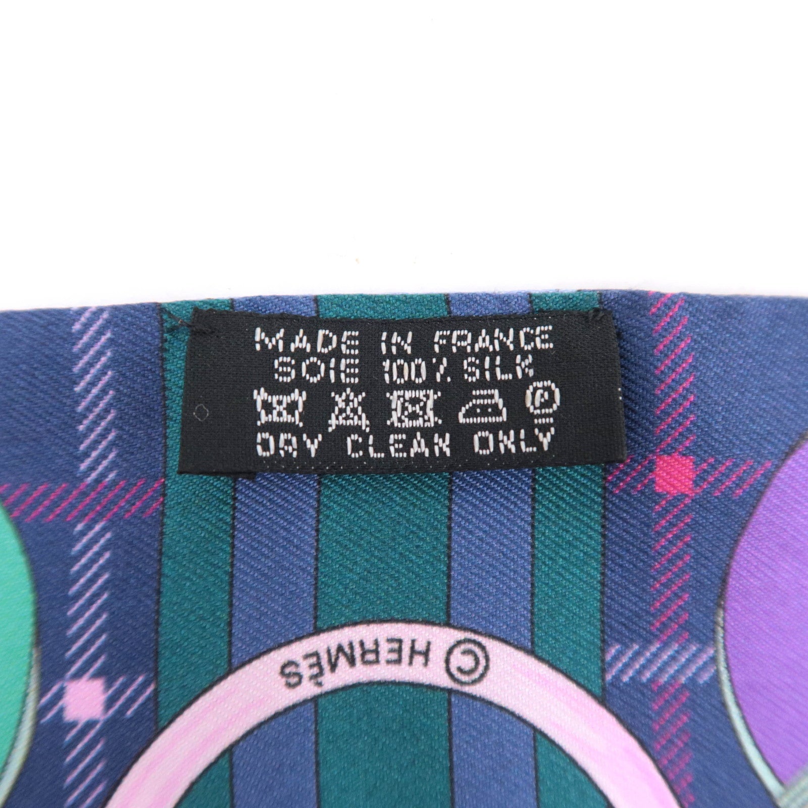 HERMES Twilly Scarf Camails 100% Silk Multicolor