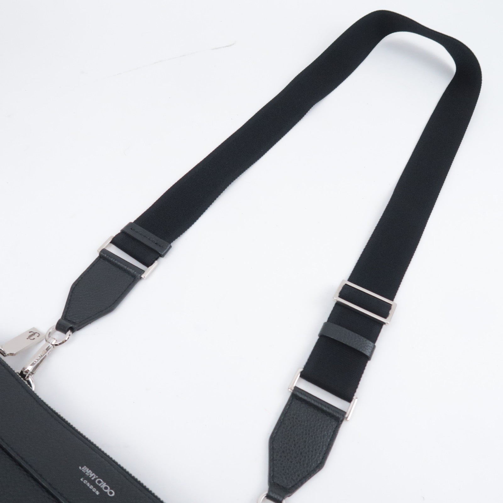 JIMMY CHOO Star Studs Leather Shoulder Bag Black