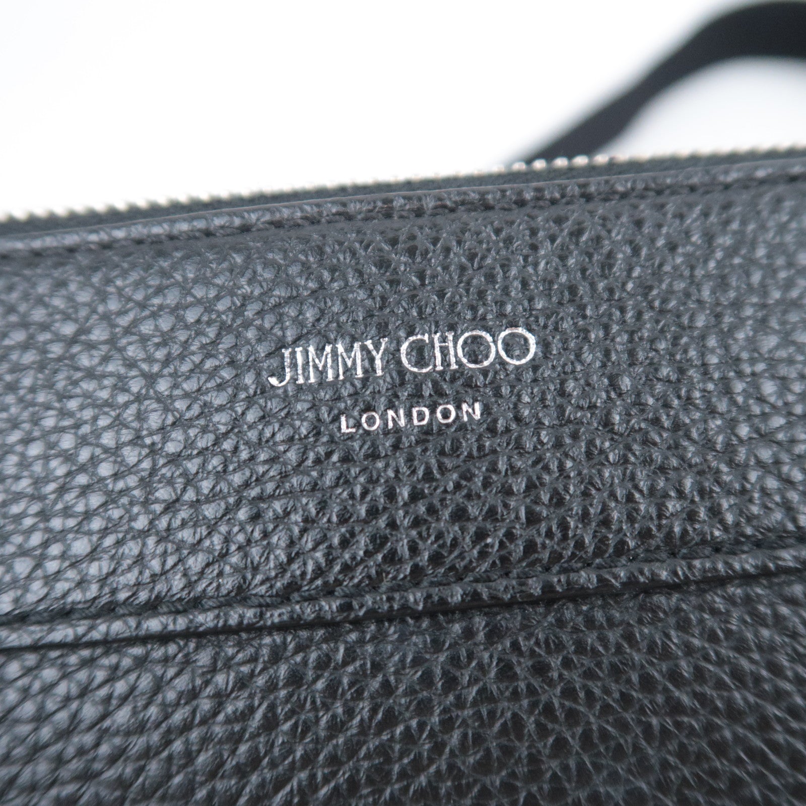 JIMMY CHOO Star Studs Leather Shoulder Bag Black
