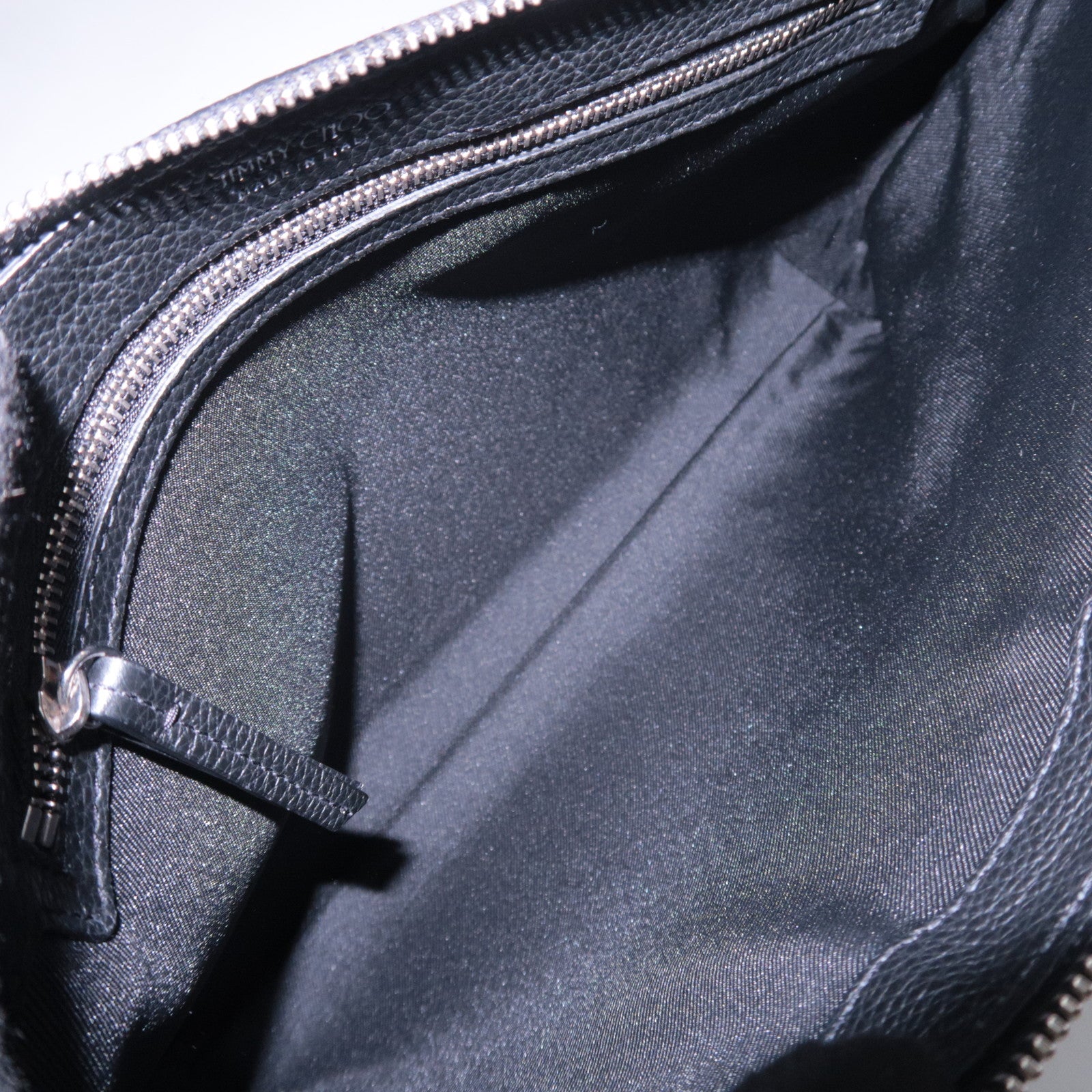JIMMY CHOO Star Studs Leather Shoulder Bag Black