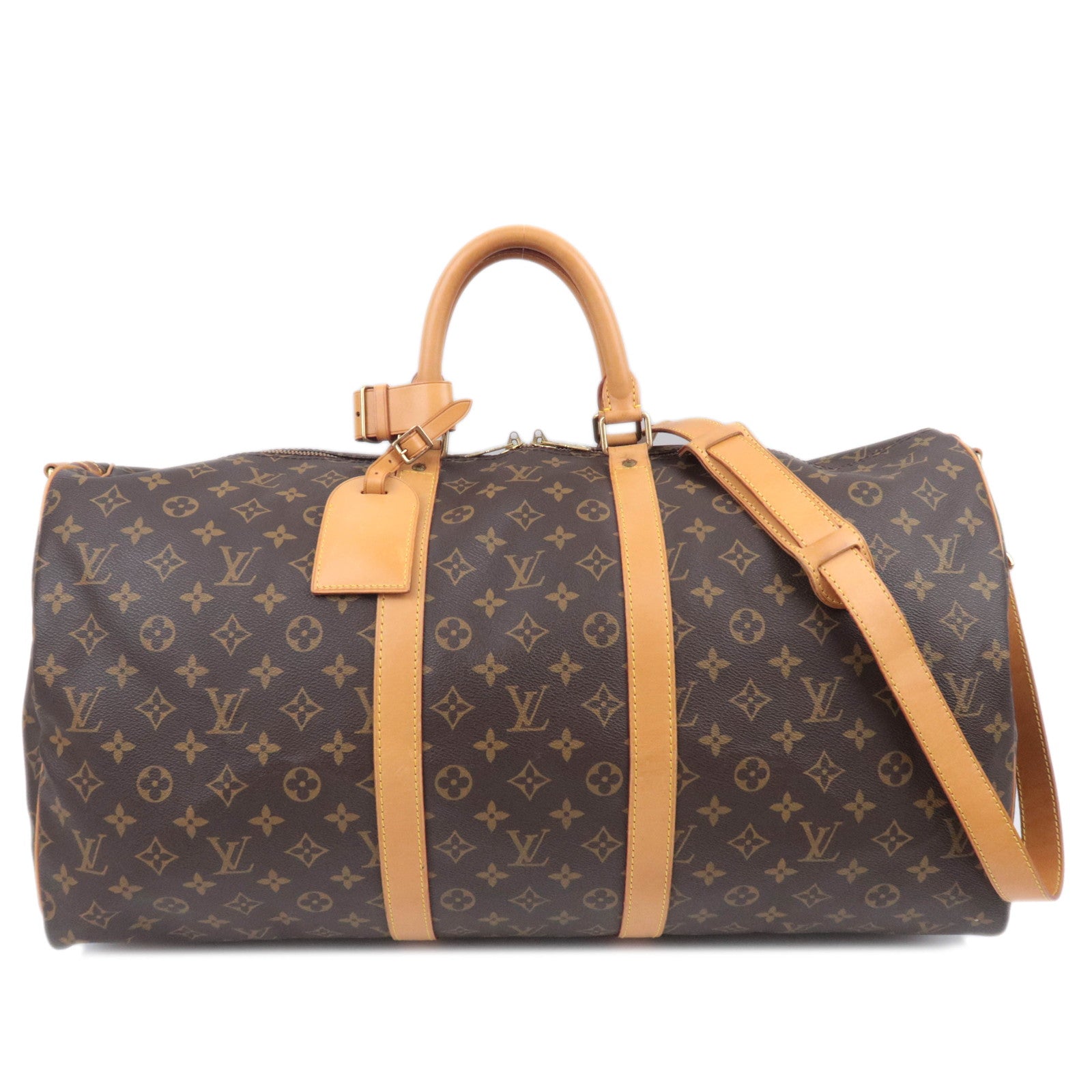 Louis Vuitton Monogram Keepall Bandouliere 55 Travel Bag M4141490935
