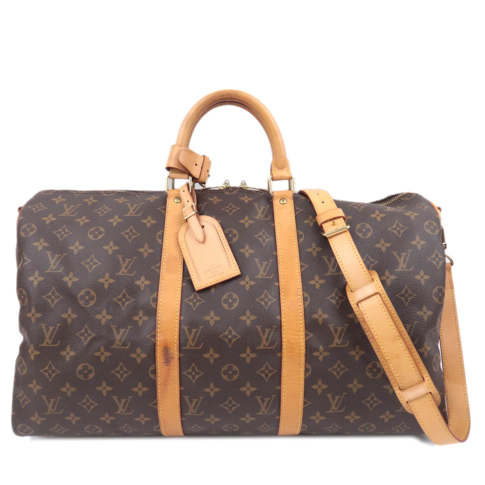Louis Vuitton Monogram Keepall Bandouliere 50 Travel Bag M4141690936
