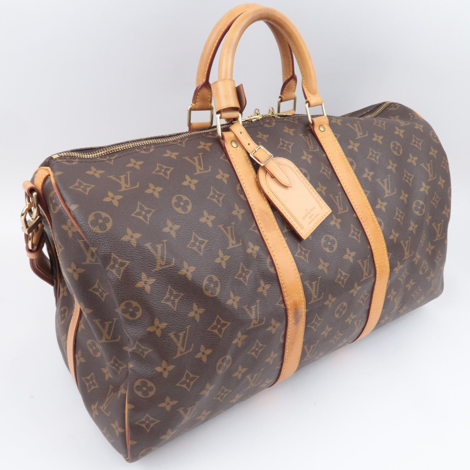 Louis Vuitton Monogram Keepall Bandouliere 50 Travel Bag M41416